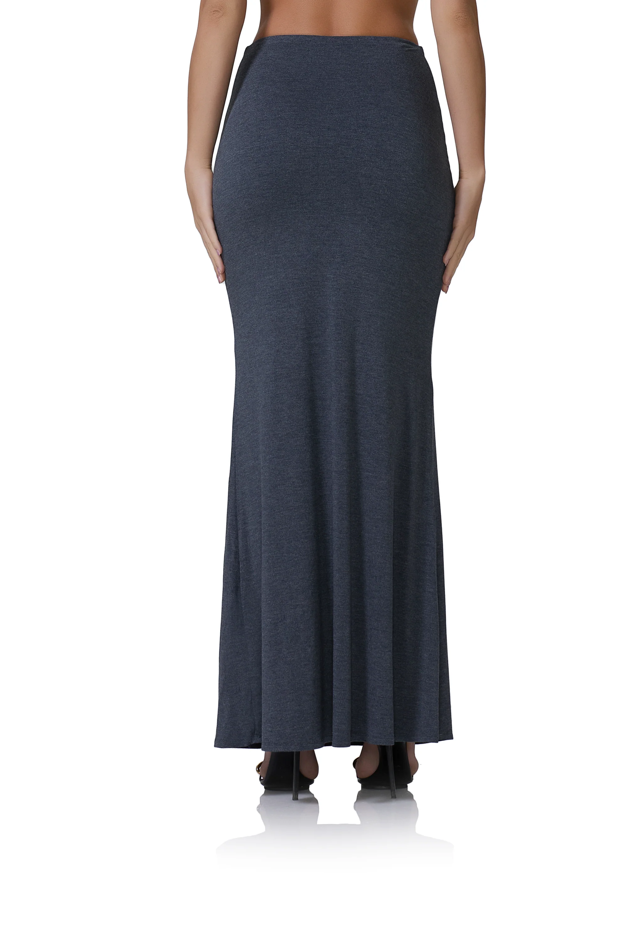 Amelia Maxi Skirt - Heather Charcoal - Image 5