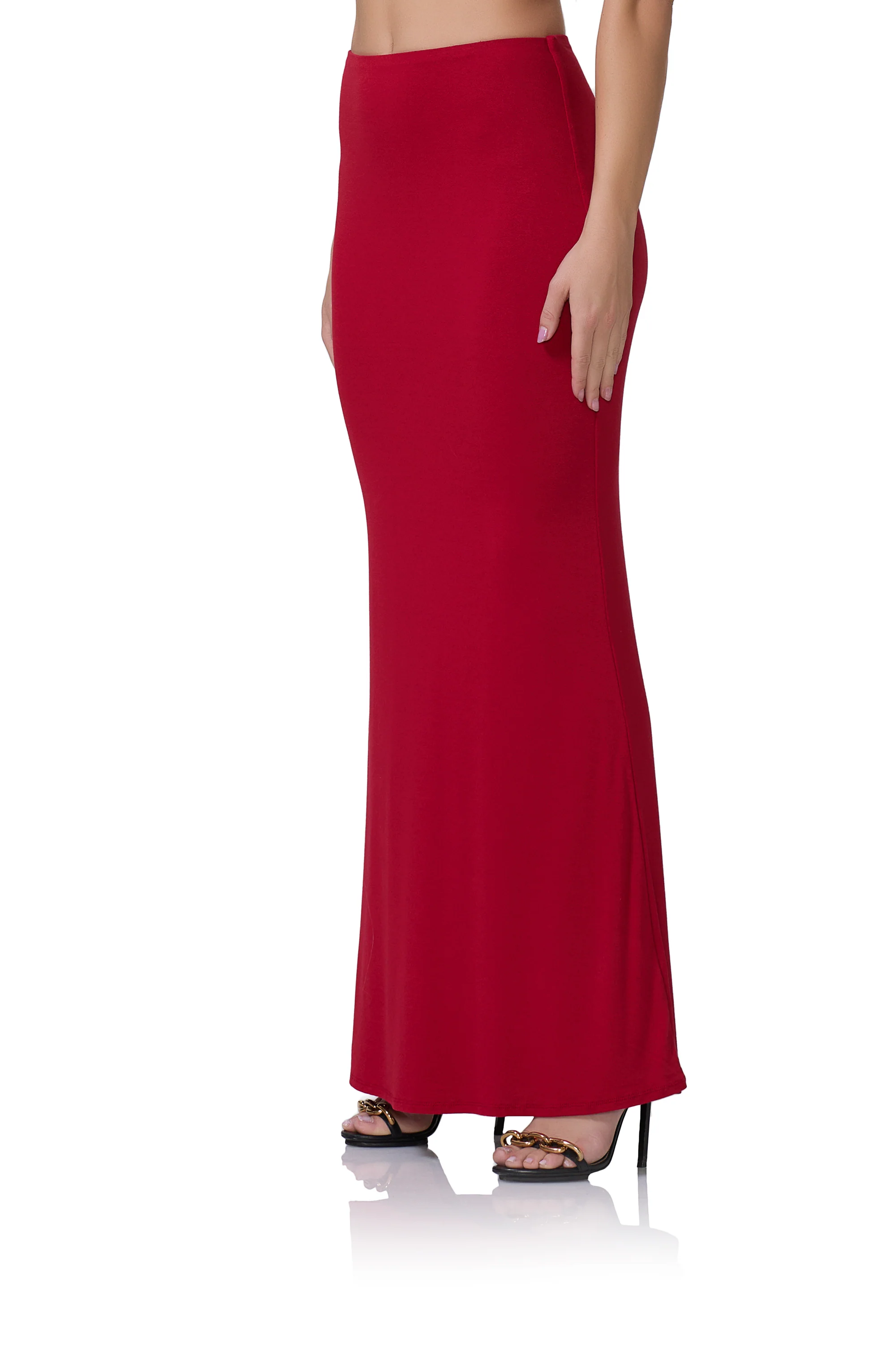 Amelia Maxi Skirt - Poppy Red - Image 3
