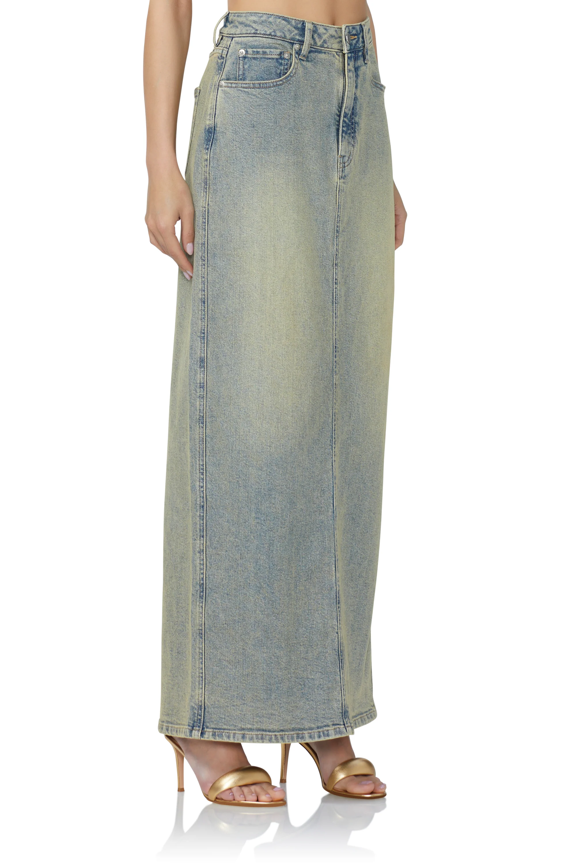 Amiri Maxi Skirt - Mellow Tint Wash - Image 3
