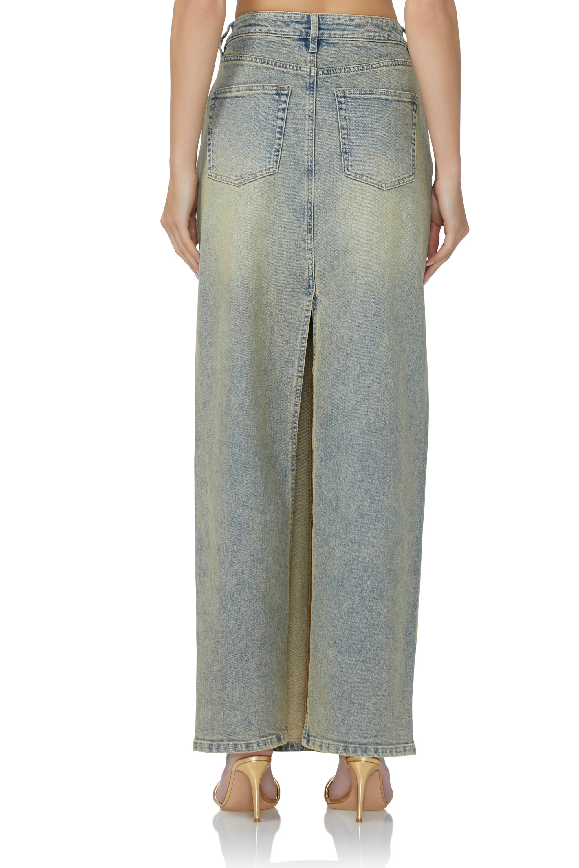 Amiri Maxi Skirt - Mellow Tint Wash - Image 5
