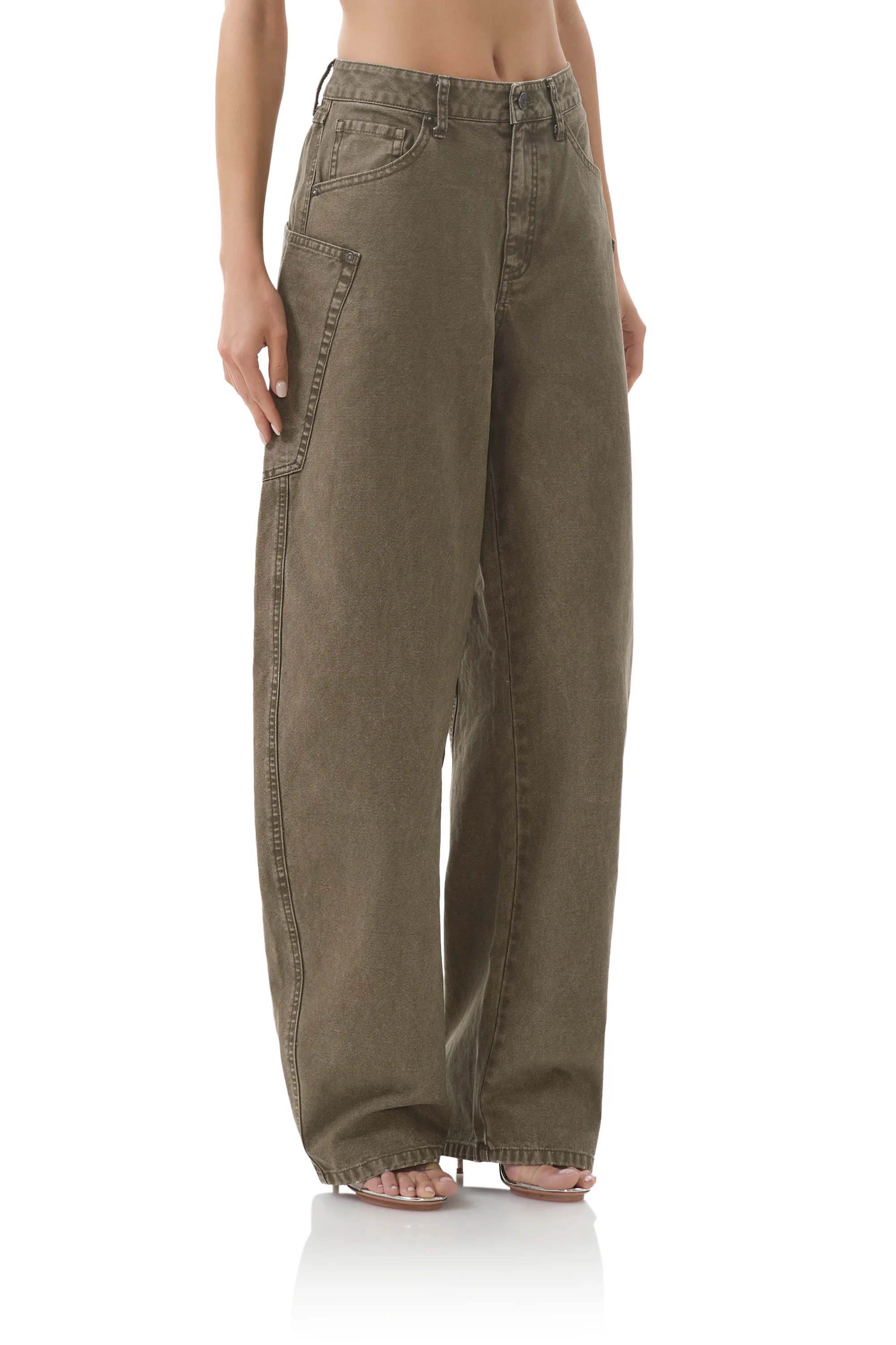 Bexley Barrel Pant - Olive Night - Image 3