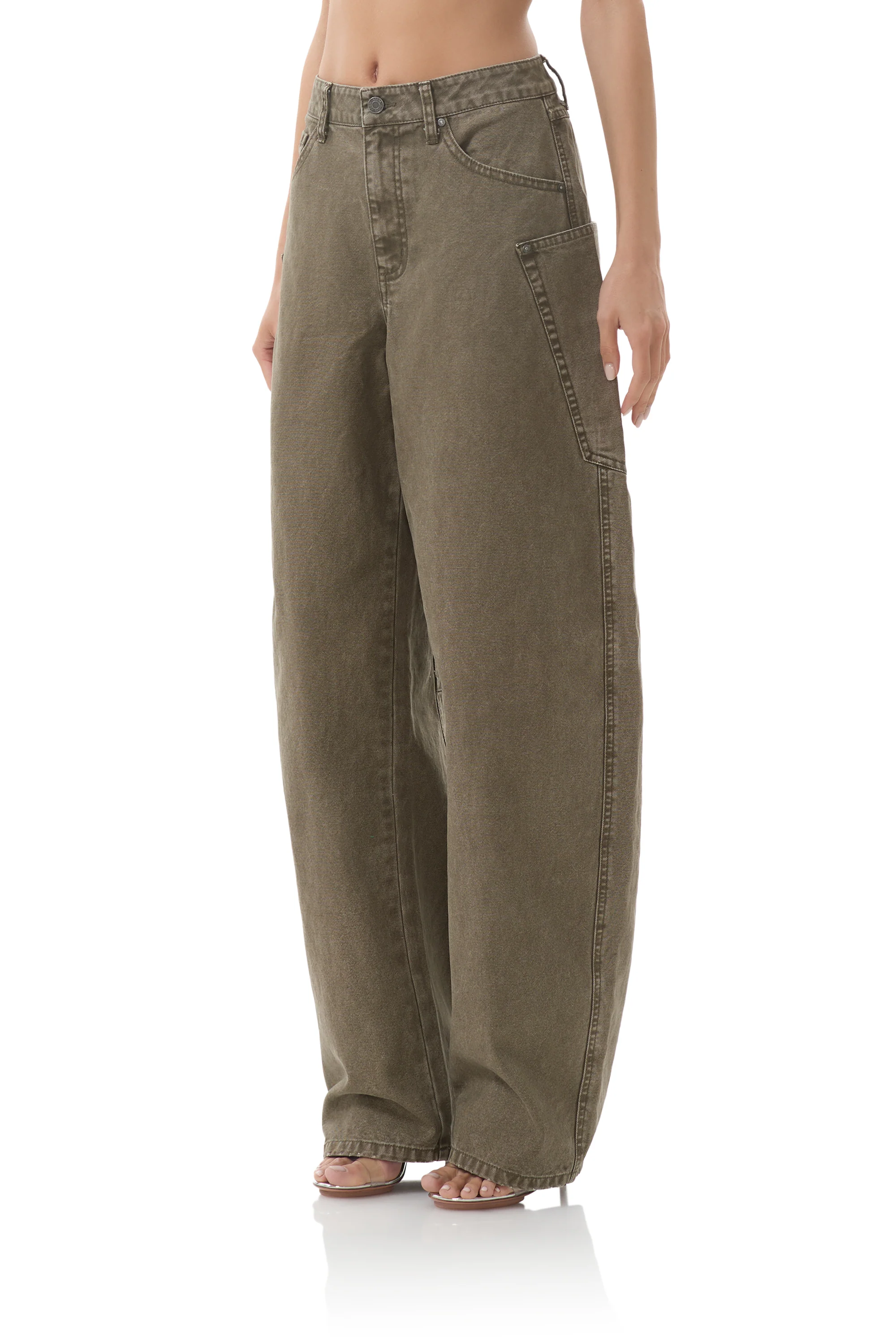 Bexley Barrel Pant - Olive Night - Image 4