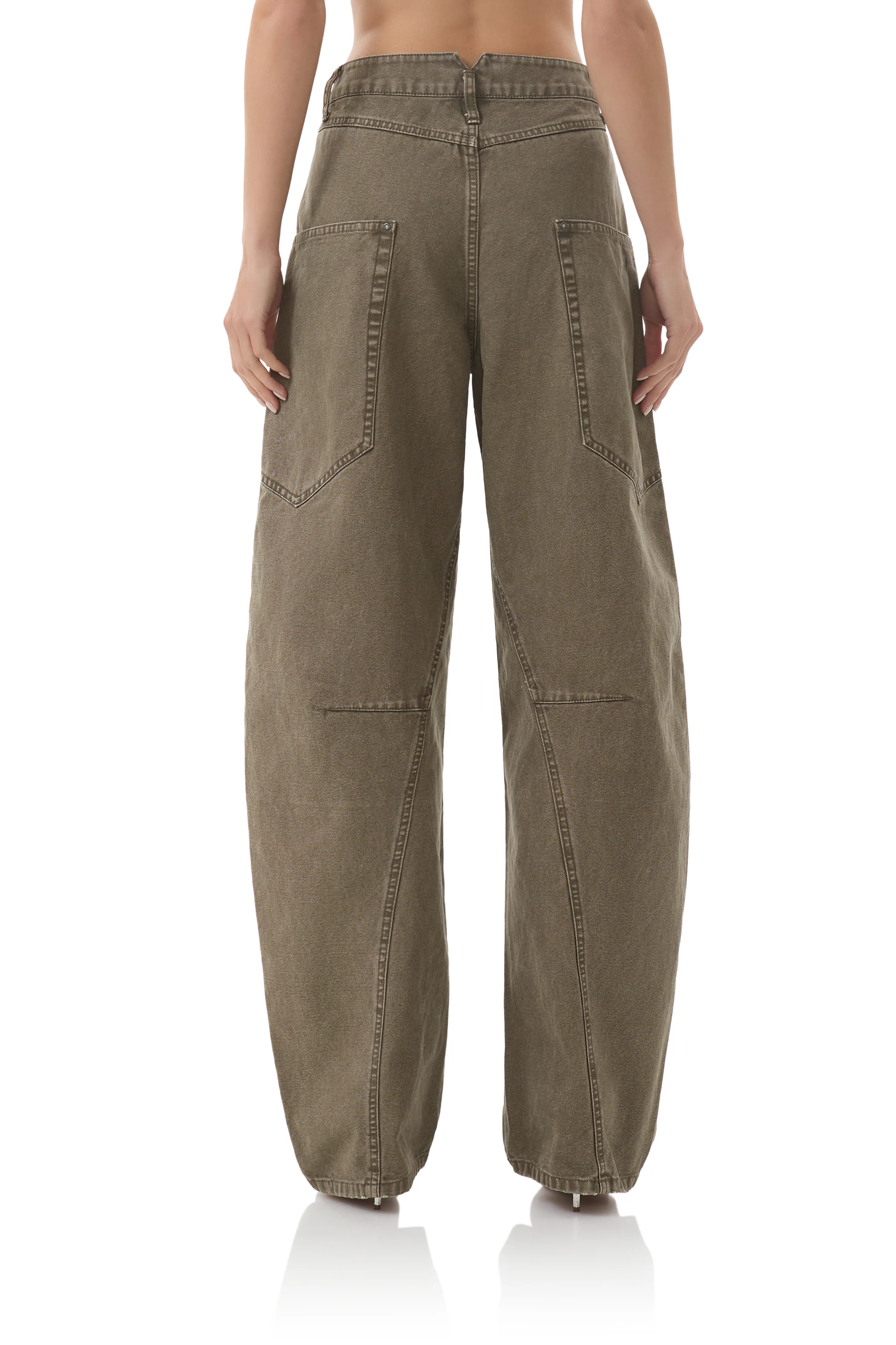 Bexley Barrel Pant - Olive Night - Image 5