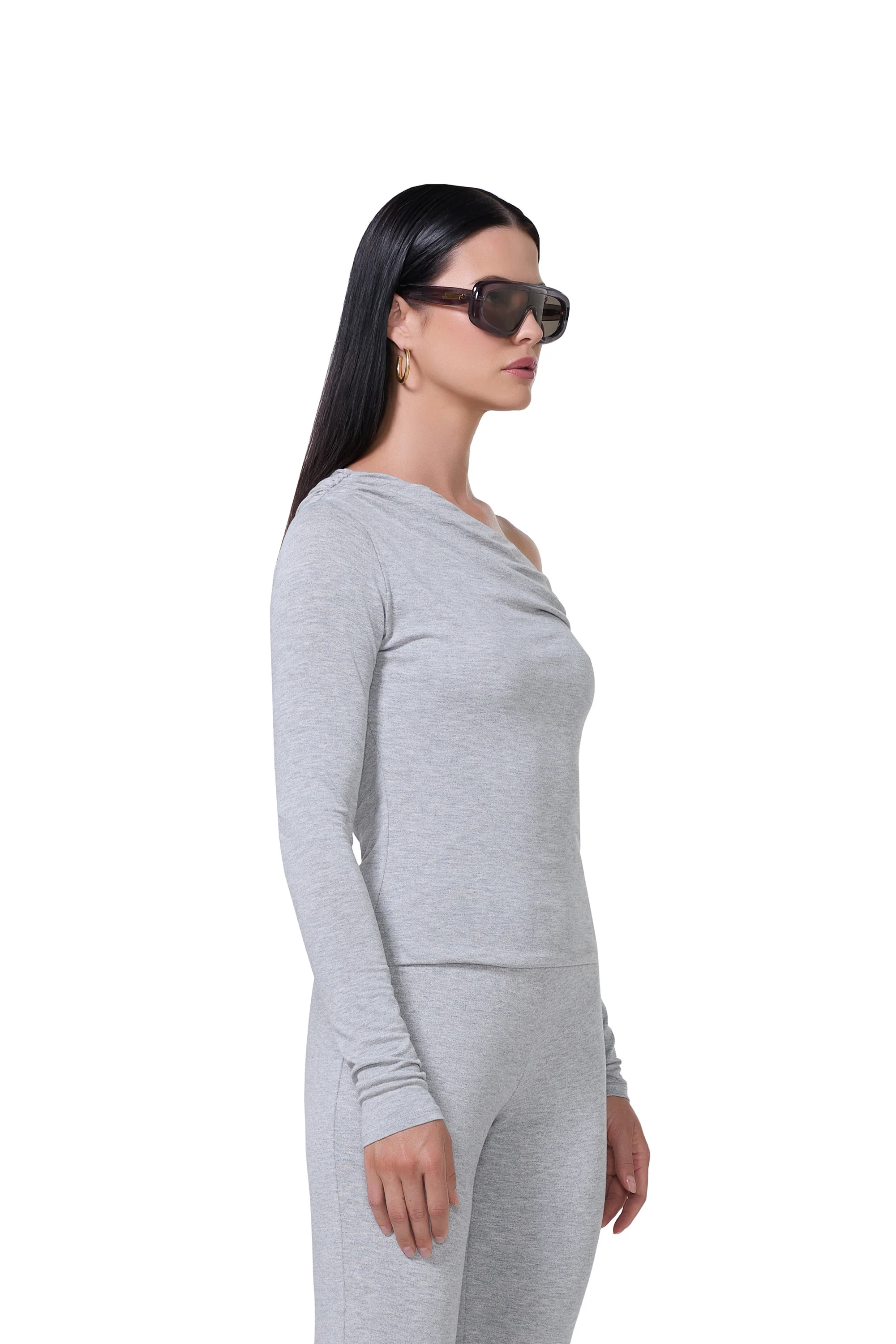Bria Top - Heather Grey - Image 3