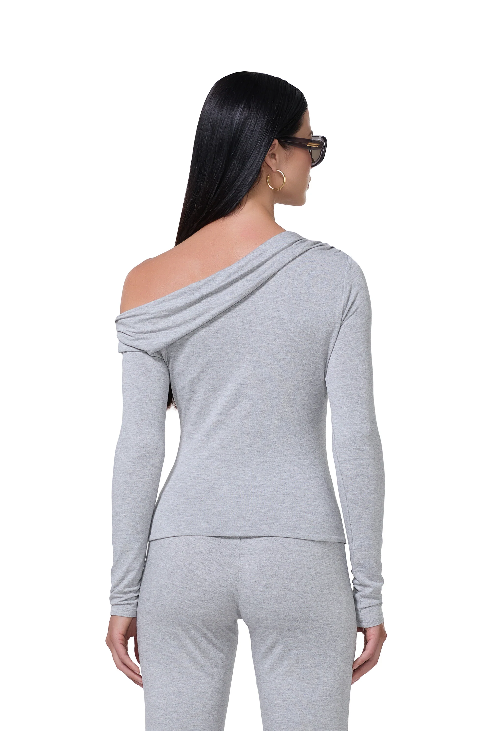 Bria Top - Heather Grey - Image 4