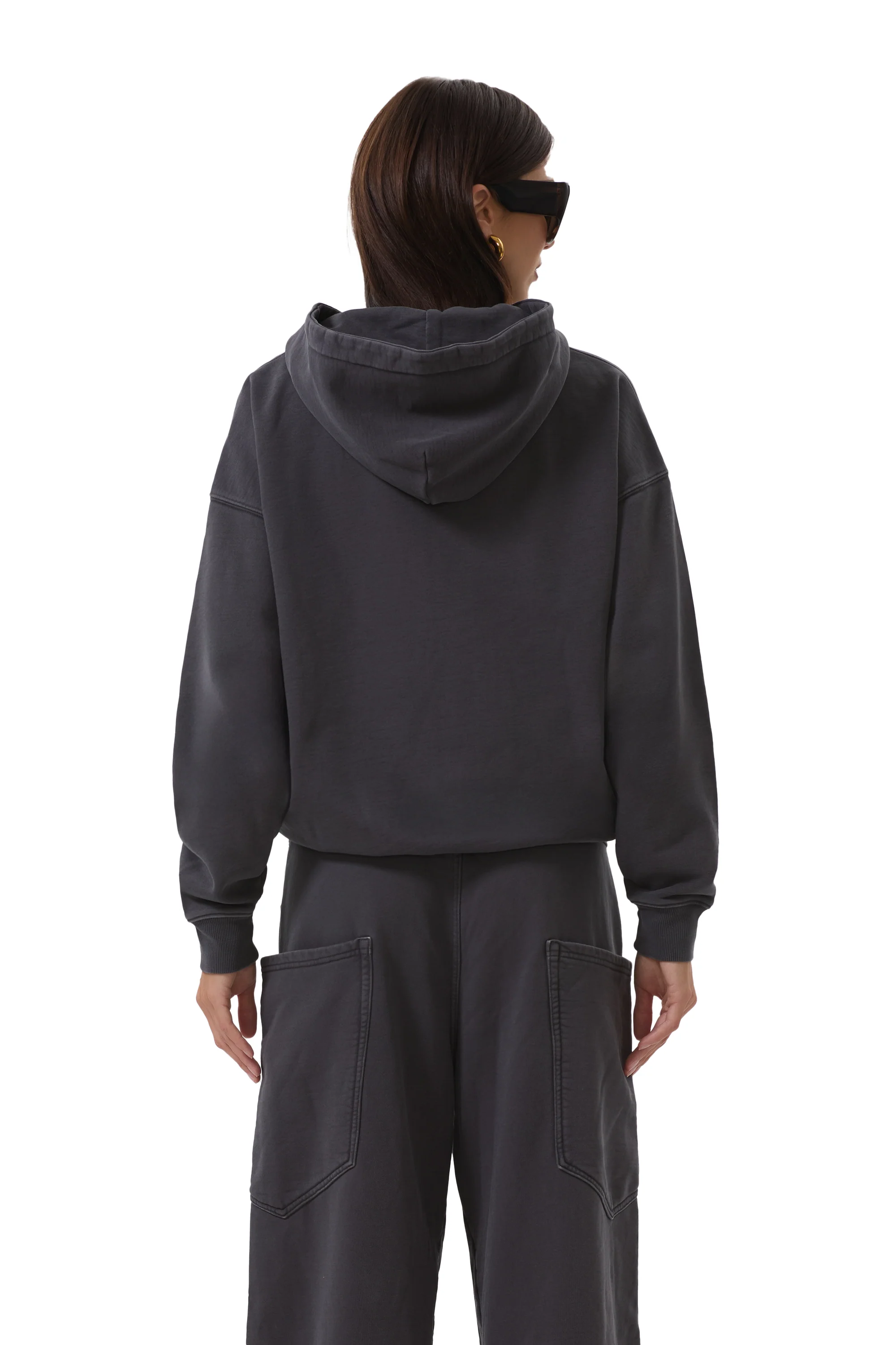 Cameron Zip Up Hoodie - Onyx - Image 6