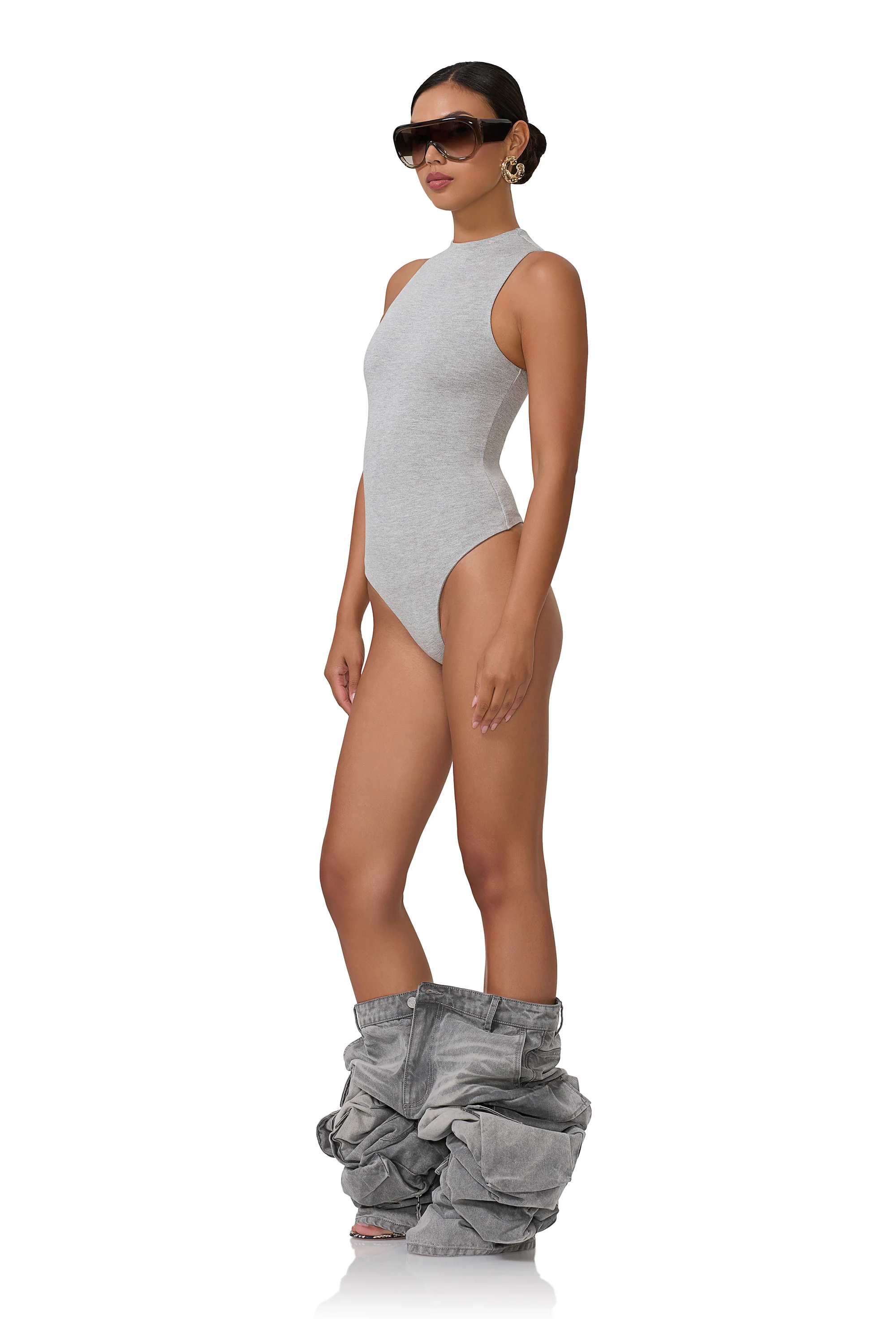 Cami Bodysuit - Heather Grey - Image 3