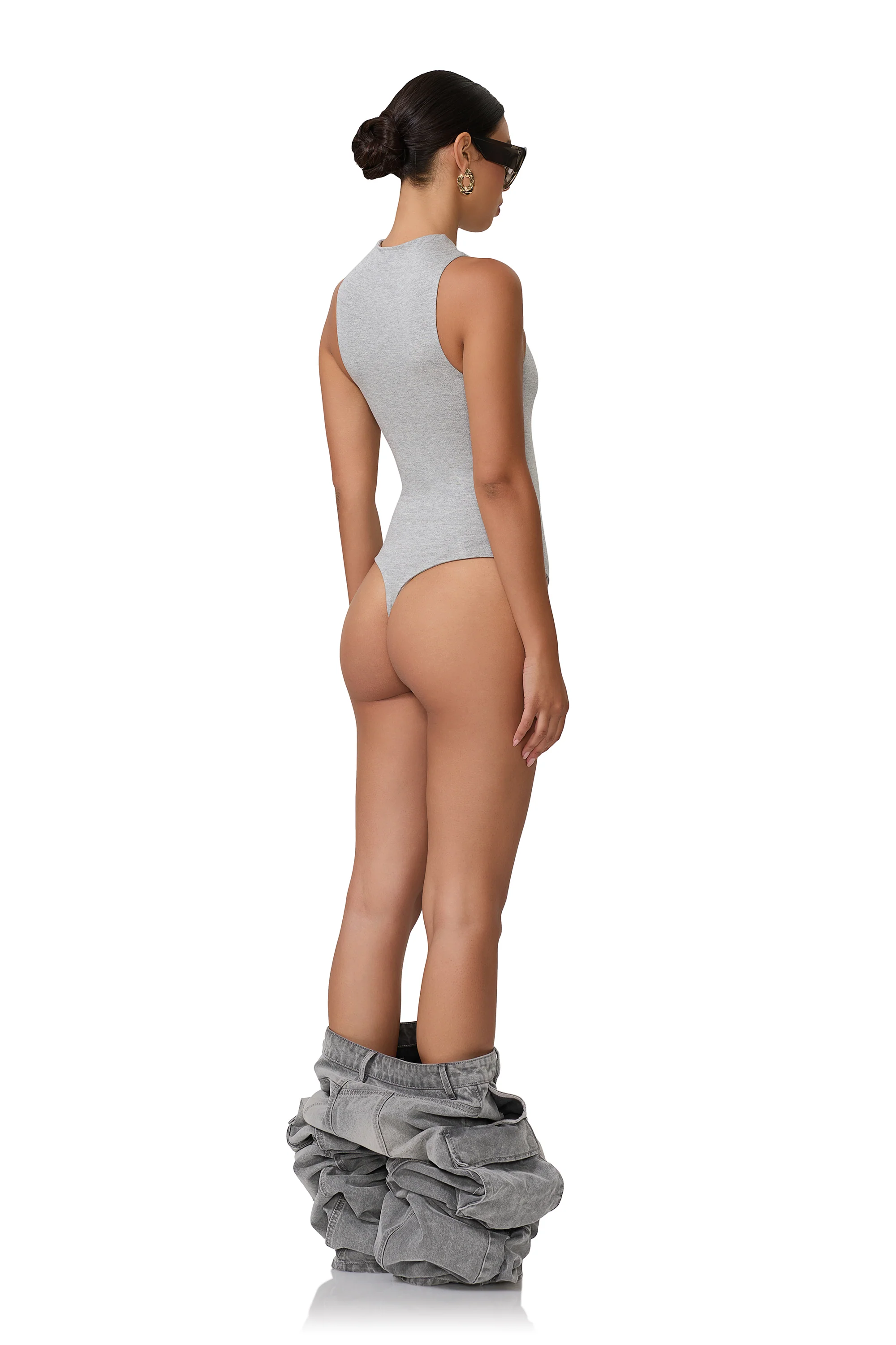 Cami Bodysuit - Heather Grey - Image 4