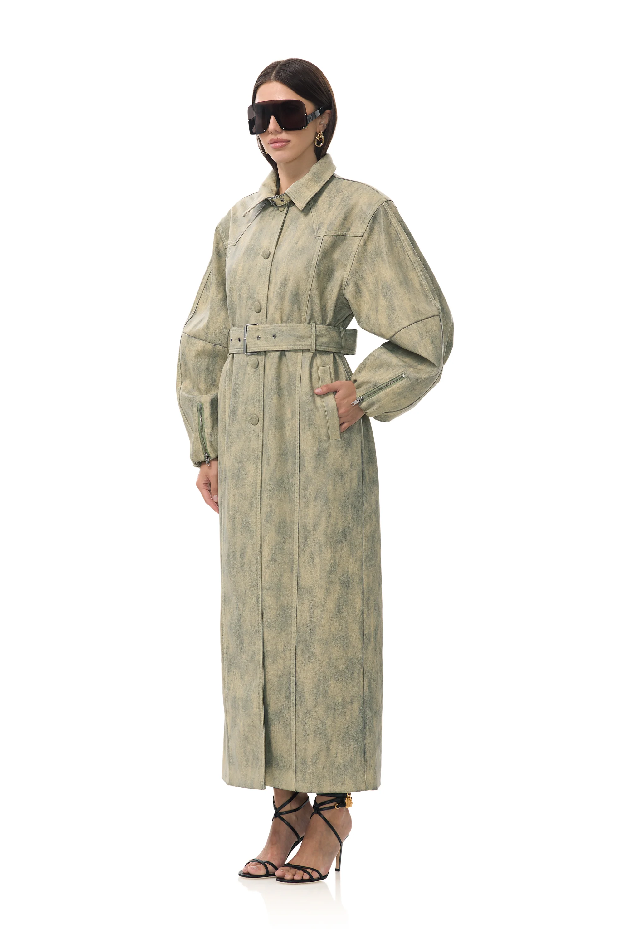 Carrington Trench Coat - Custard Cream - Image 4