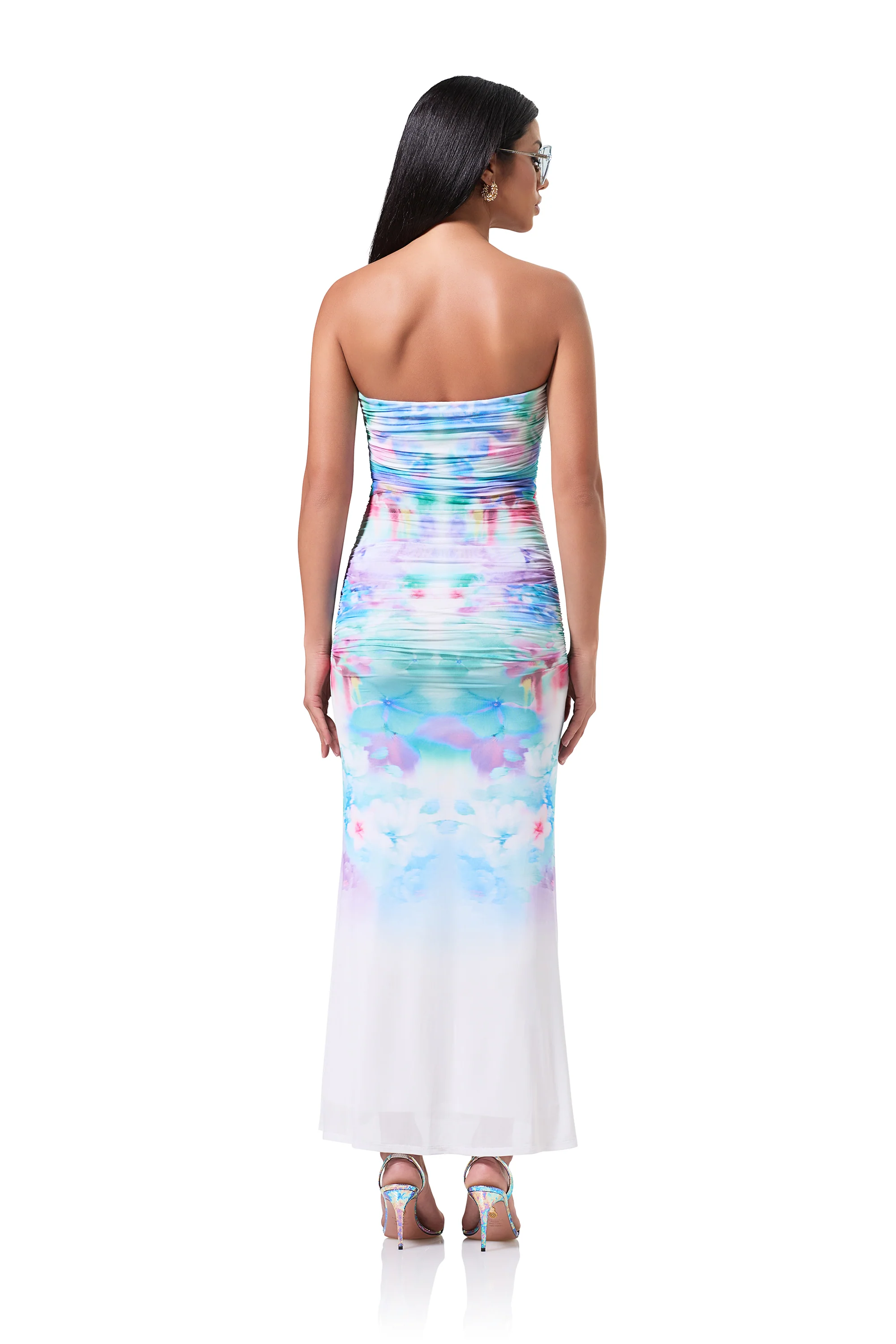 Charlotte Midi Dress - Blur Blossom - Image 4