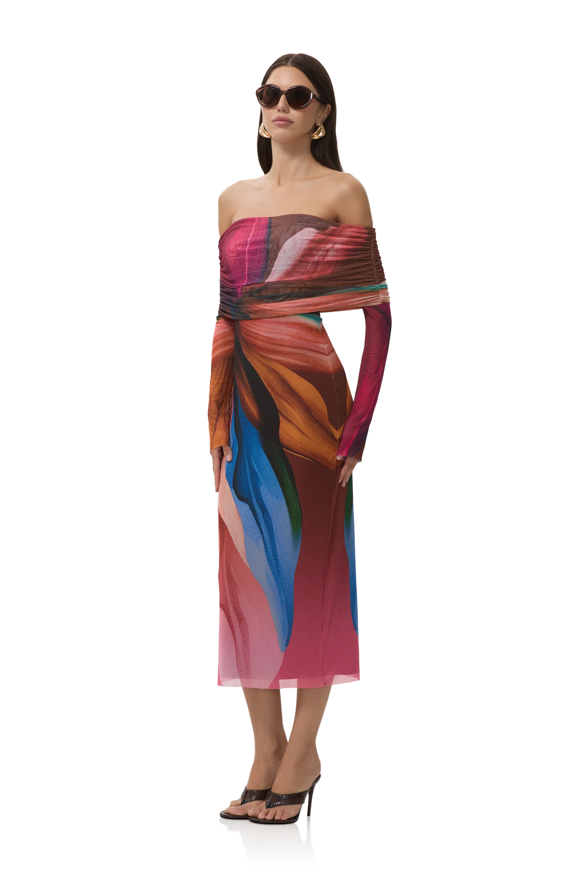 Cornelia Dress - Earthen Leaf Lotus - Image 5