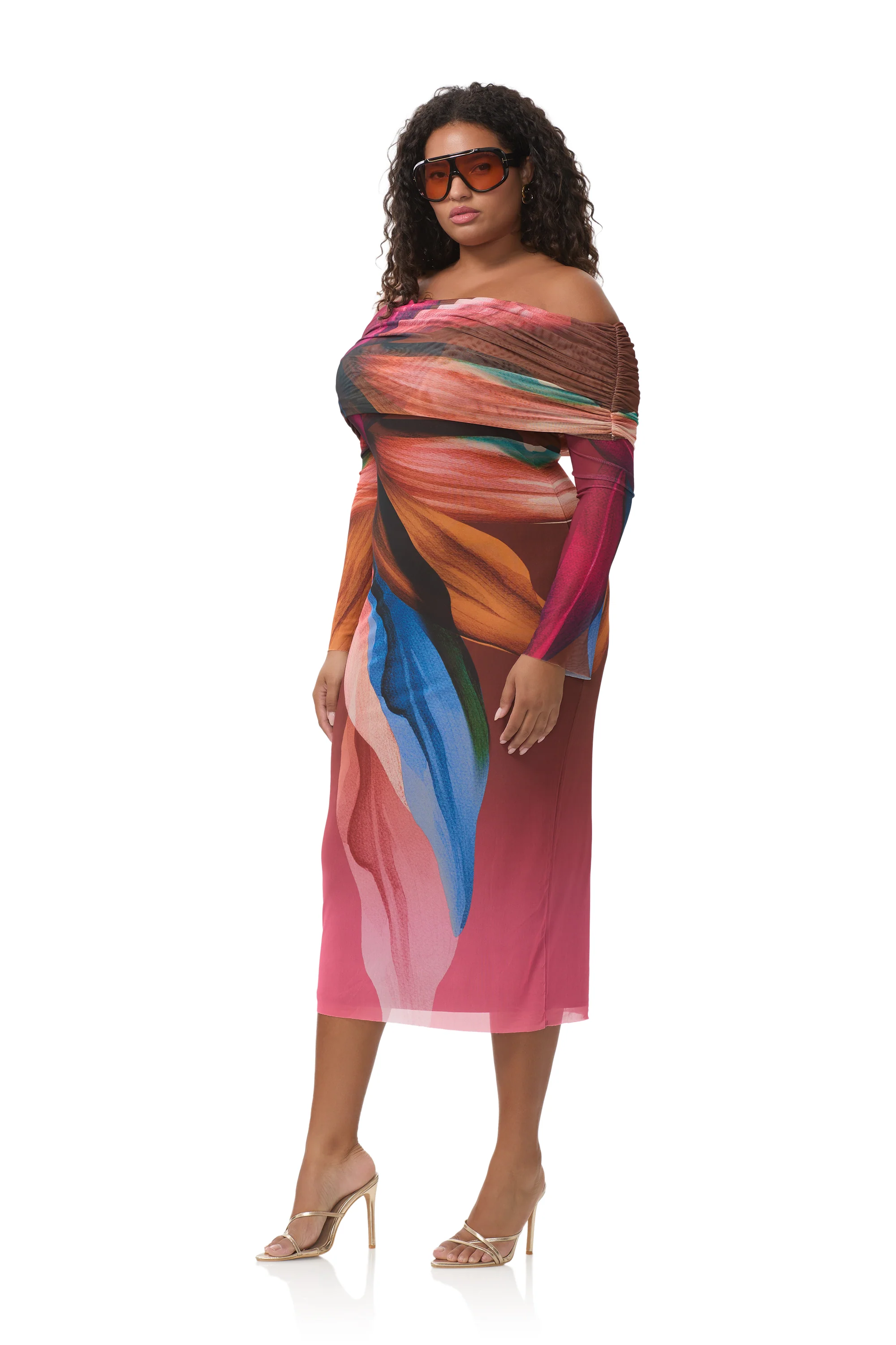 Cornelia Dress - Earthen Leaf Lotus - Image 6