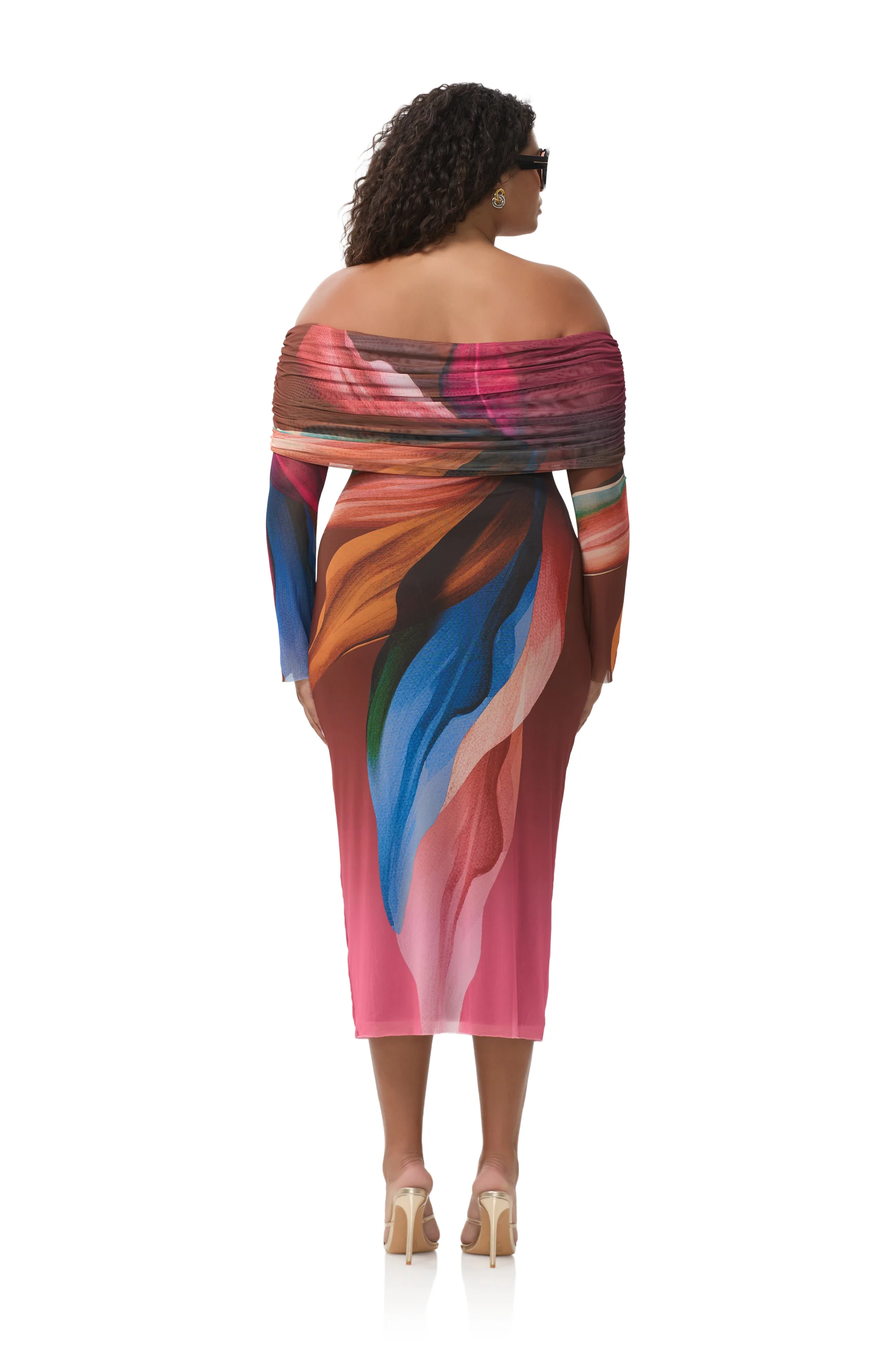 Cornelia Dress - Earthen Leaf Lotus - Image 8