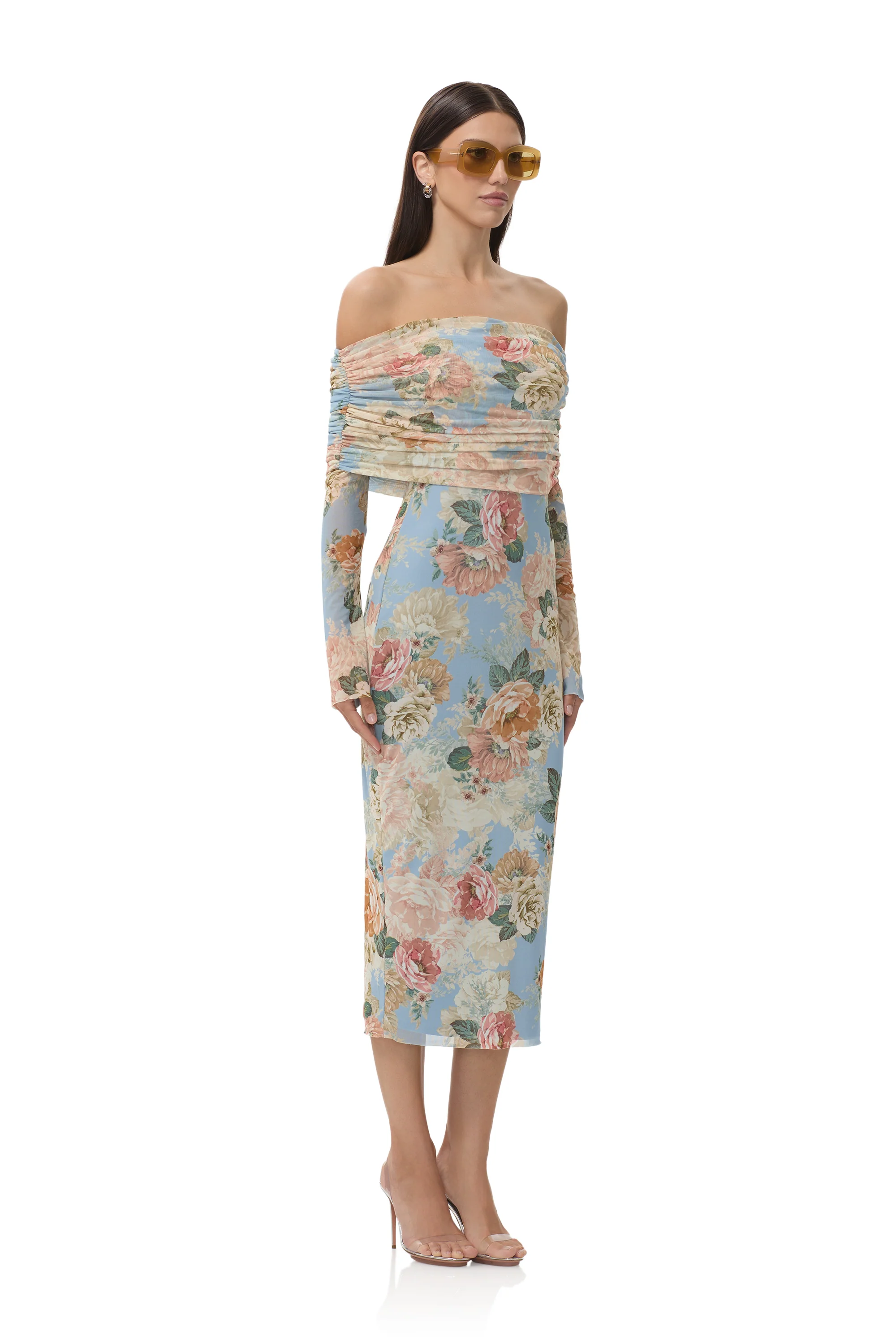 Cornelia Dress - Soft Slate Bloom - Image 3
