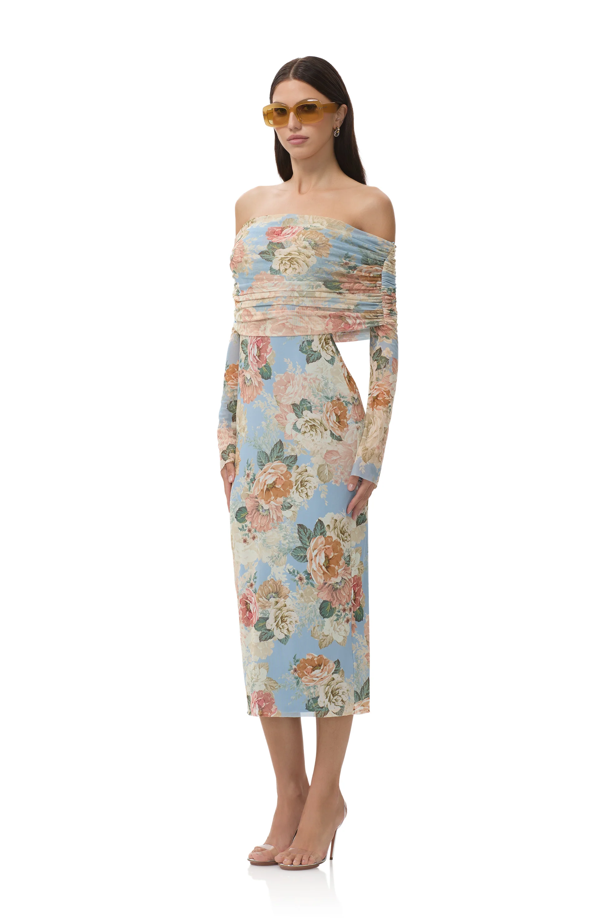 Cornelia Dress - Soft Slate Bloom - Image 5