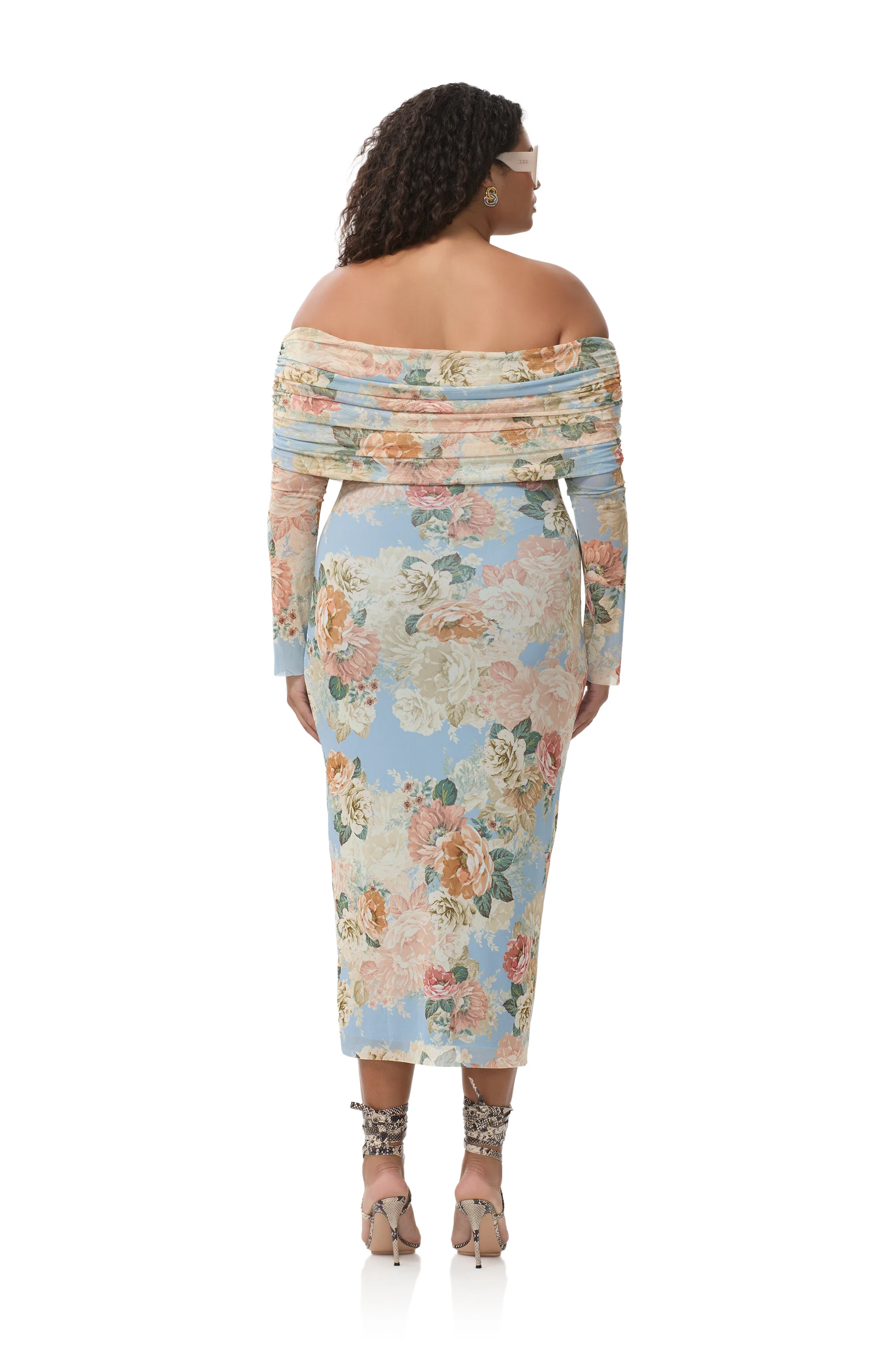 Cornelia Dress - Soft Slate Bloom - Image 8