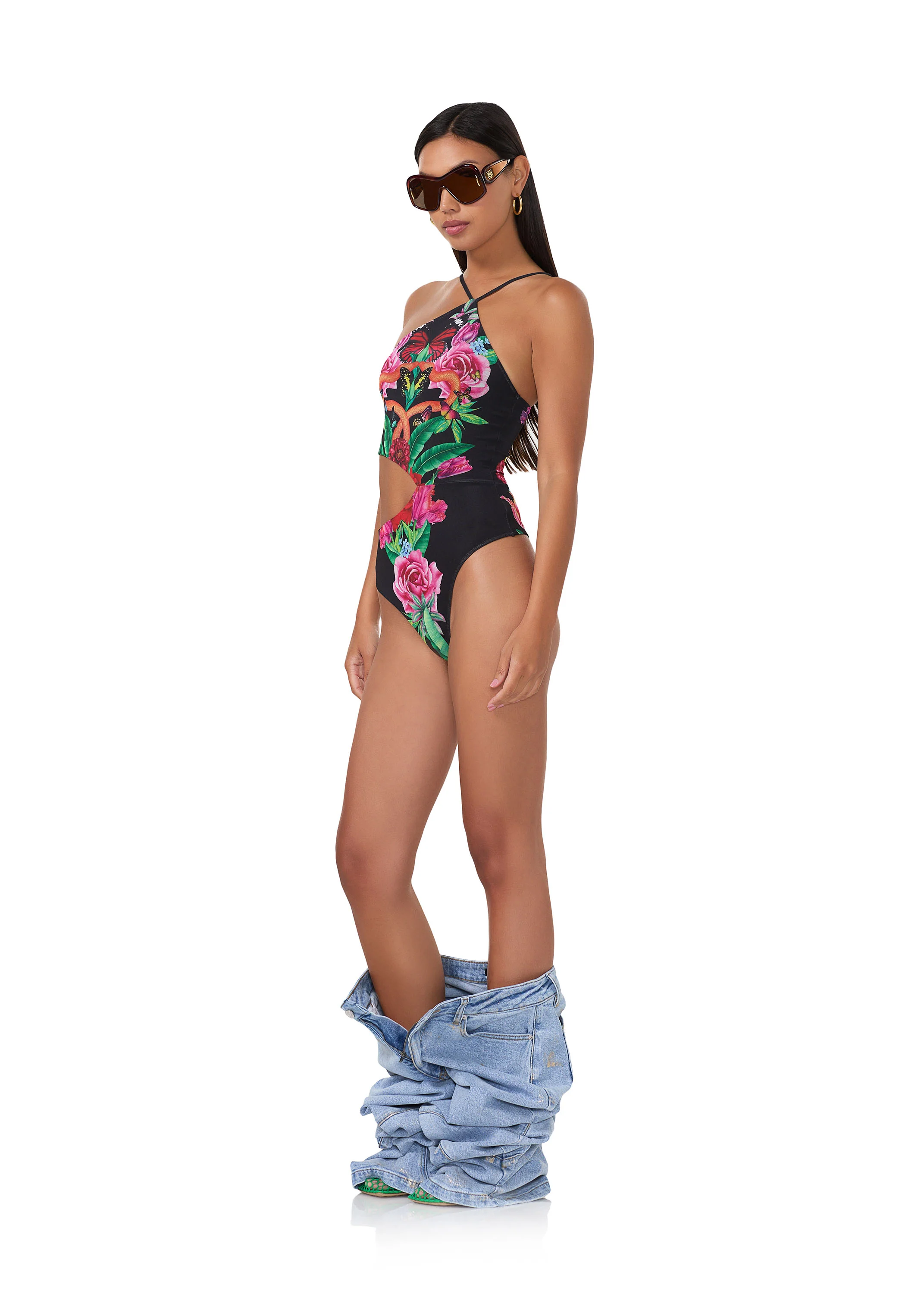 Delos Cutout Bodysuit - Body Floral - Image 3