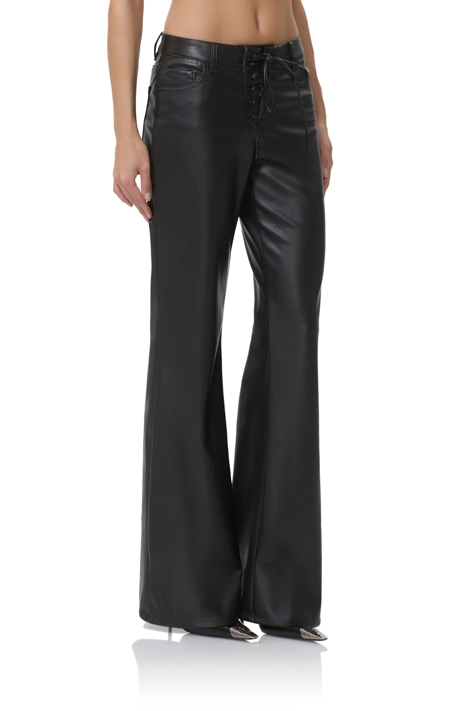 Dylan Low Rise Flare Pant - Noir - Image 3