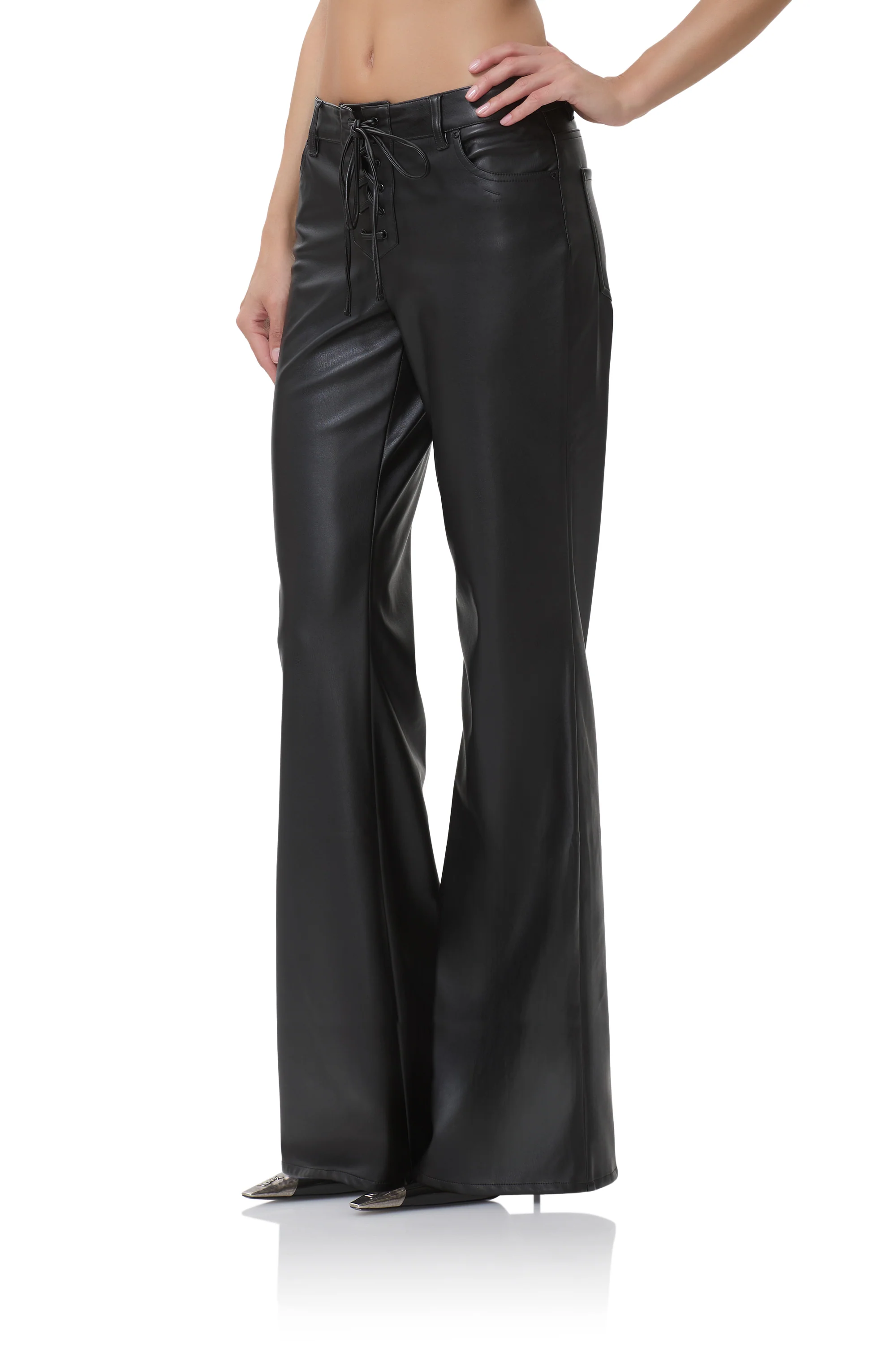 Dylan Low Rise Flare Pant - Noir - Image 4