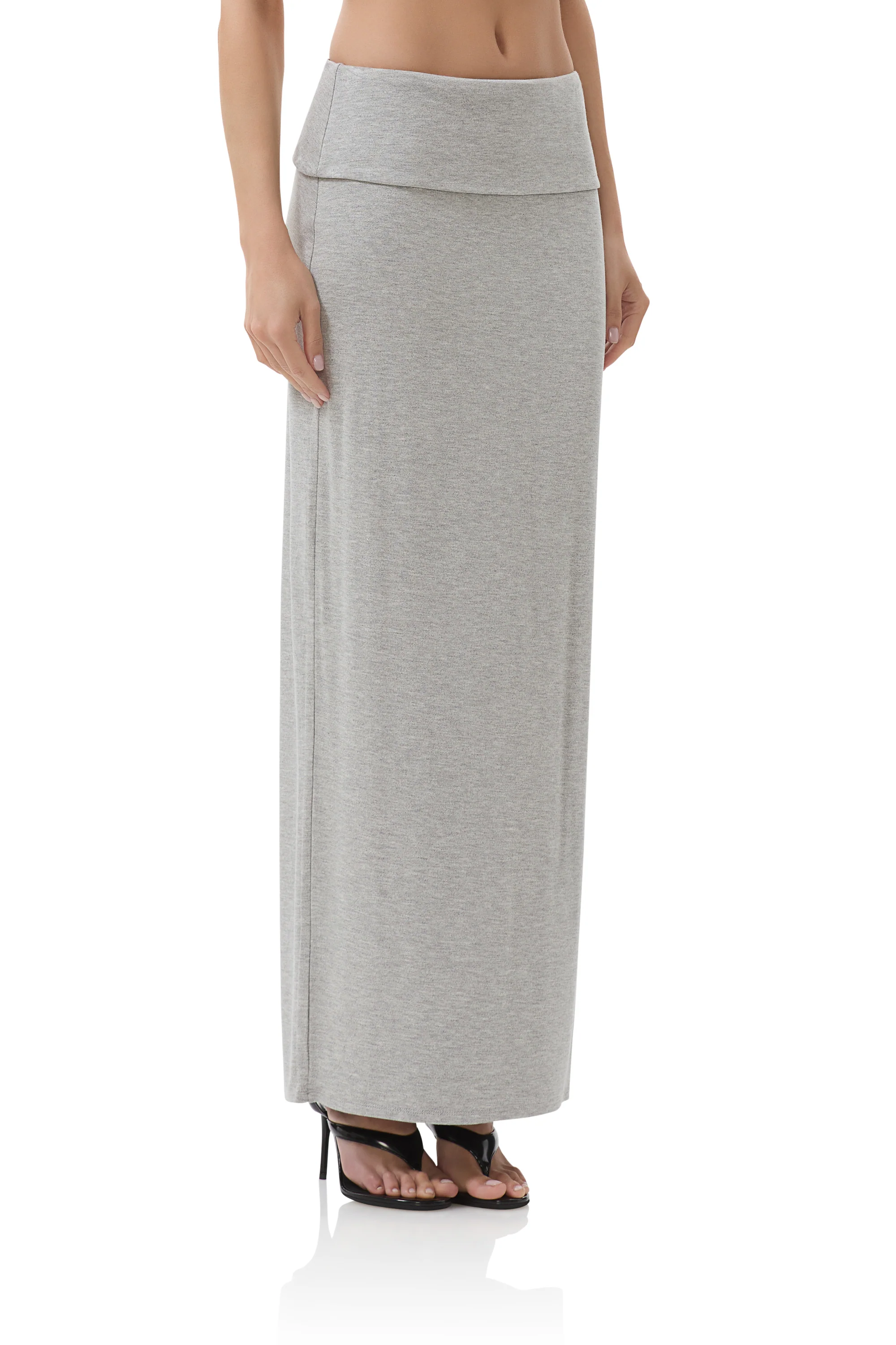 Esin Maxi Skirt - Heather Grey - Image 3