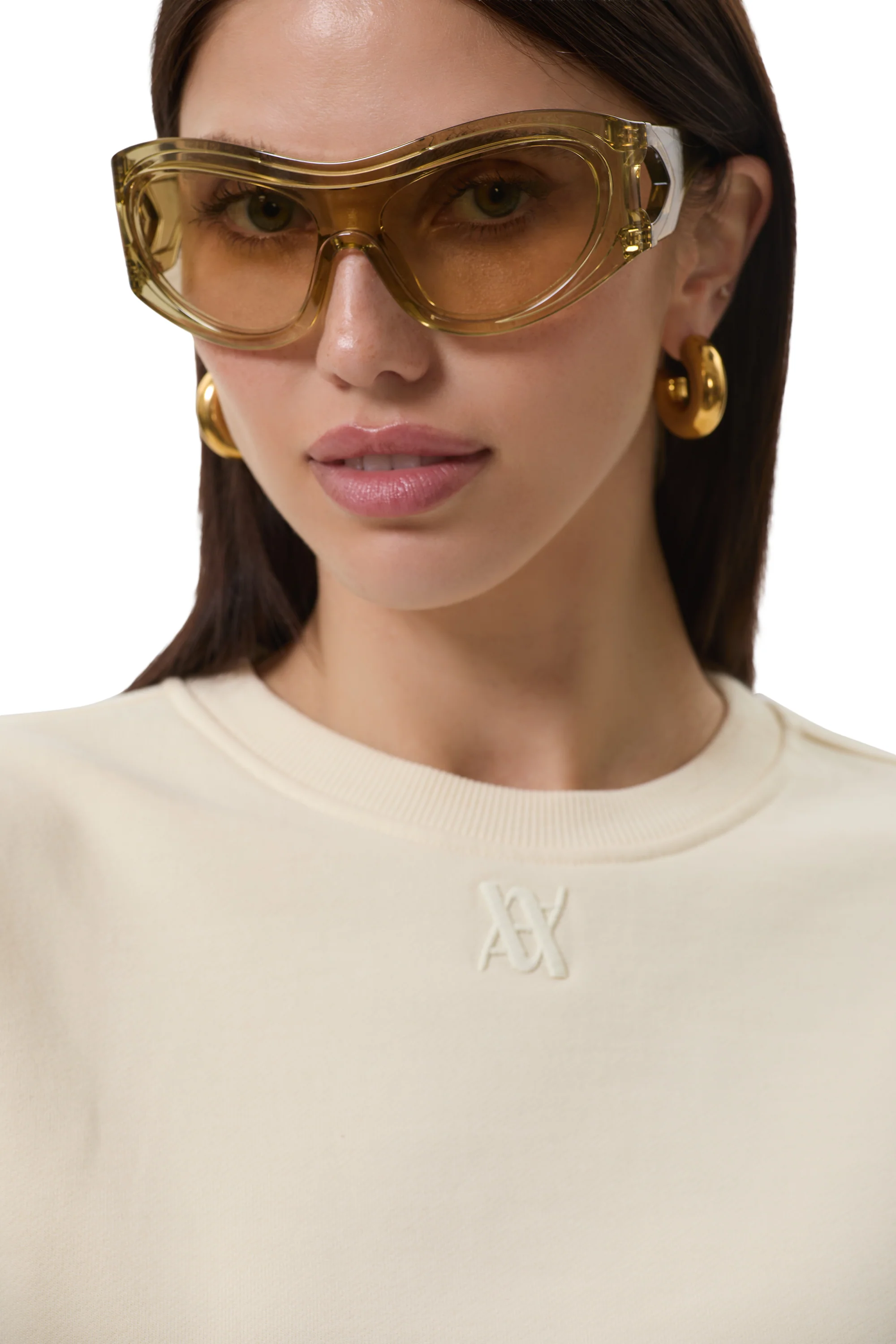 Ezra Crew Neck Sweatshirt - Vintage White - Image 7