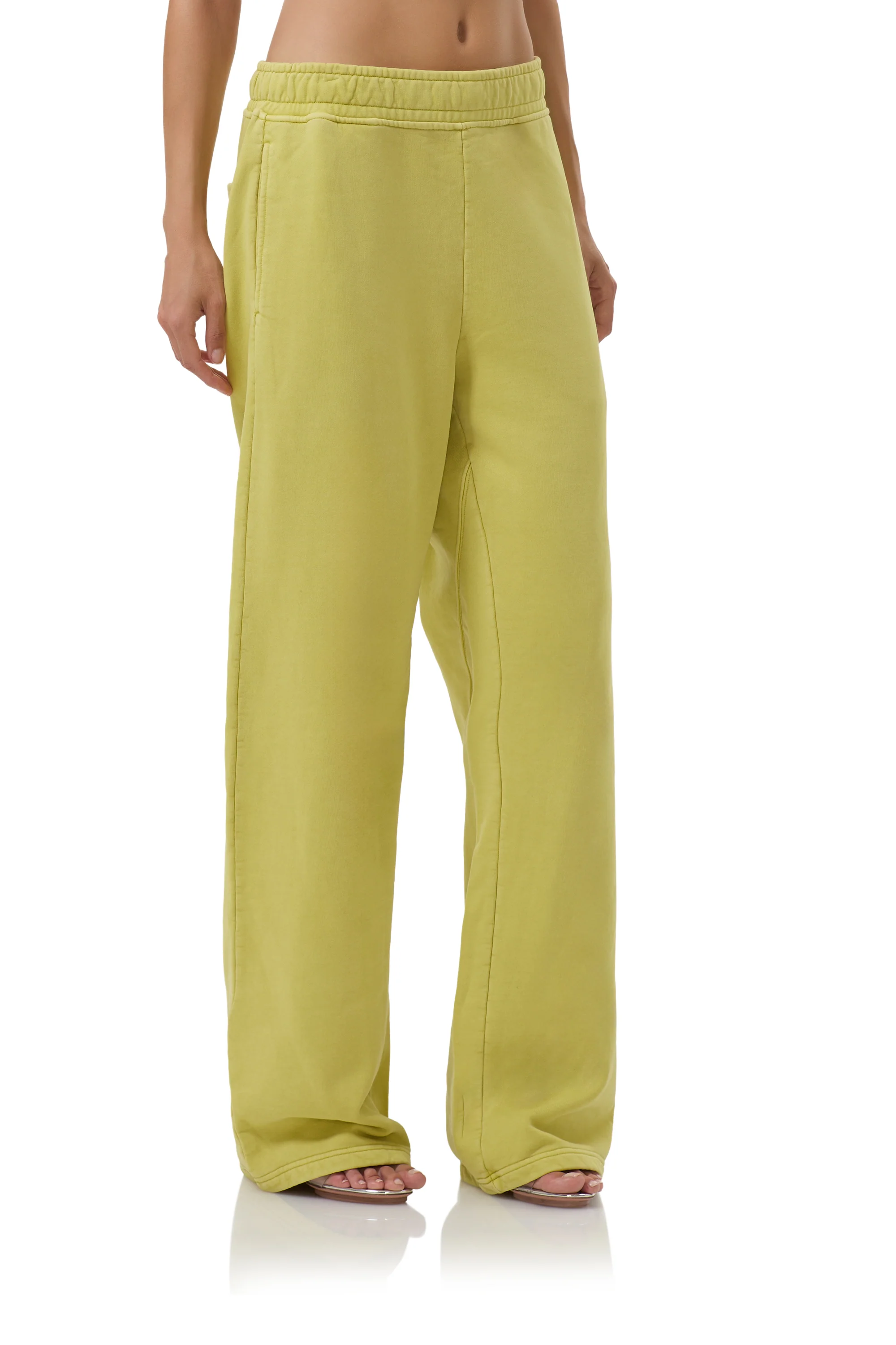 Finely Straight Leg Sweatpant - Citron - Image 5