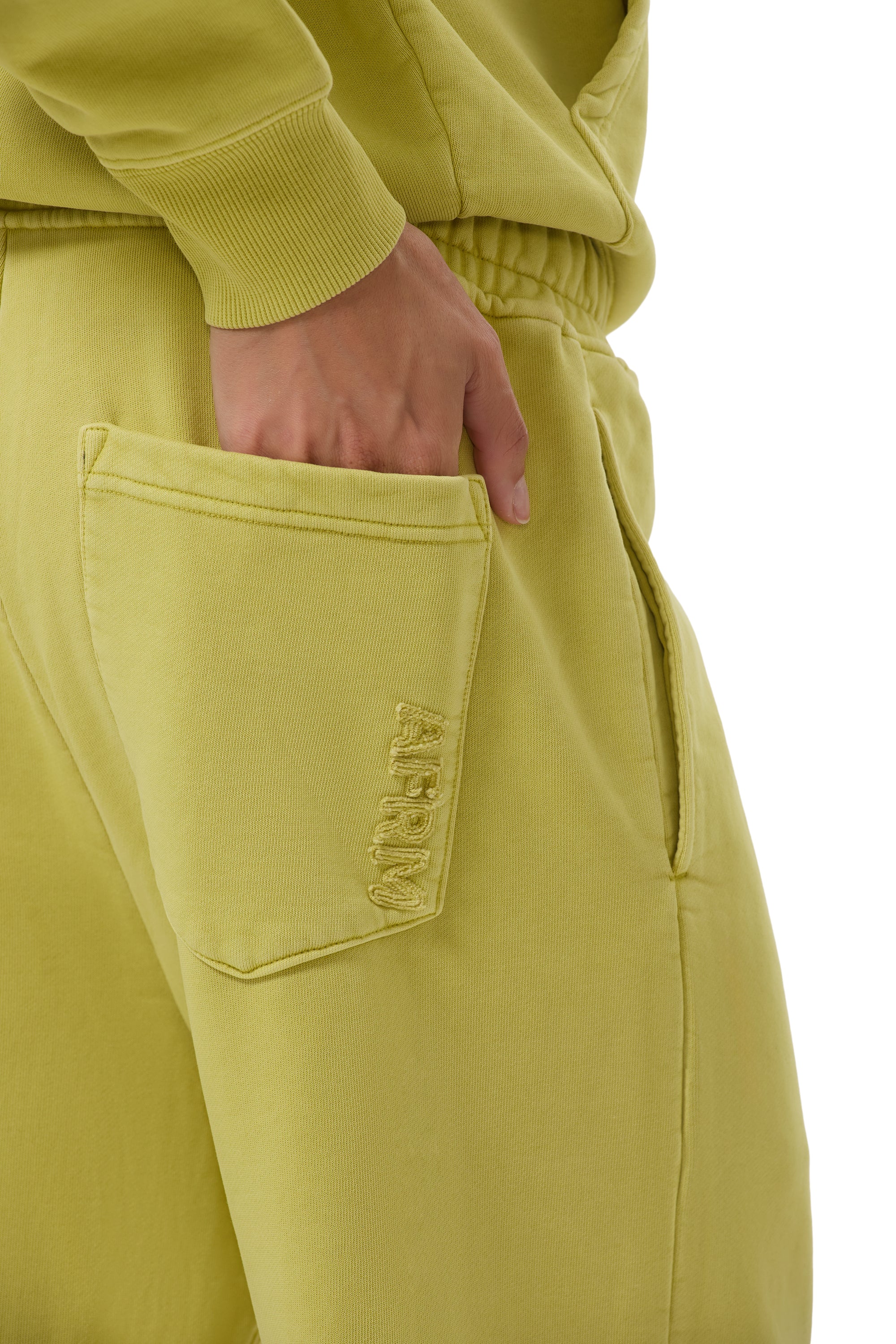 Finely Straight Leg Sweatpant - Citron - Image 7