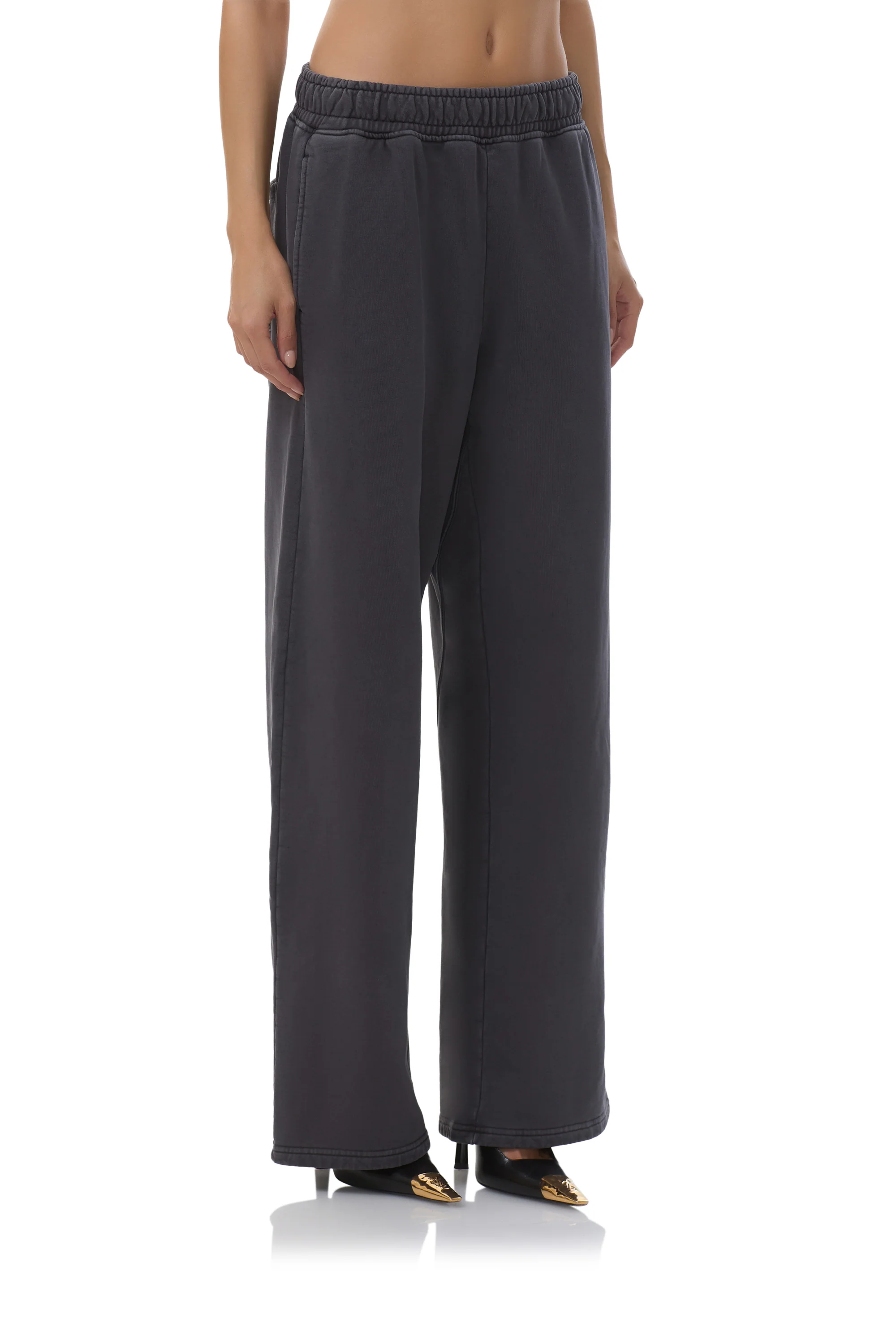 Finely Straight Leg Sweatpant - Onyx - Image 4