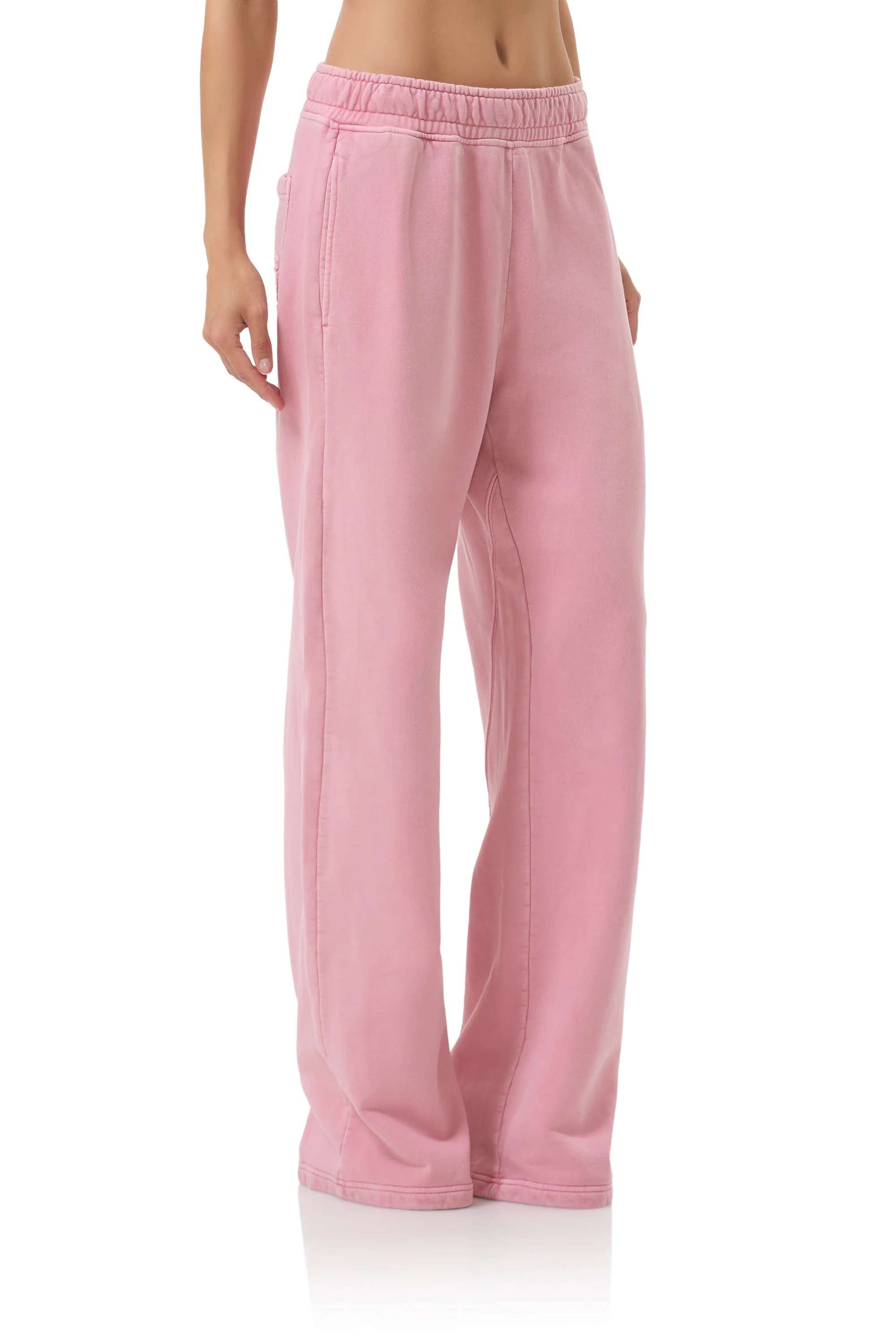 Finely Straight Leg Sweatpant - Clay Pink - Image 4
