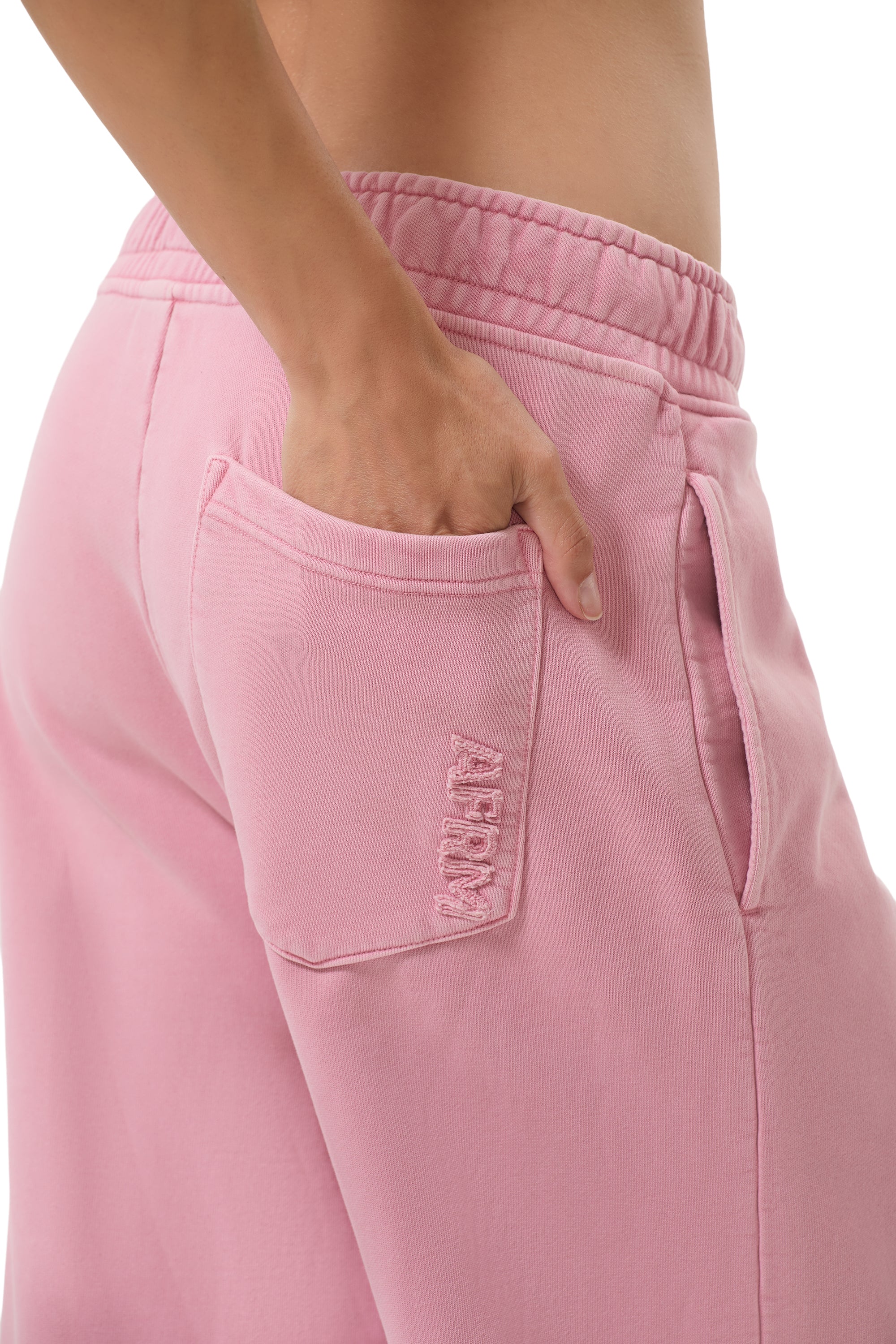 Finely Straight Leg Sweatpant - Clay Pink - Image 7