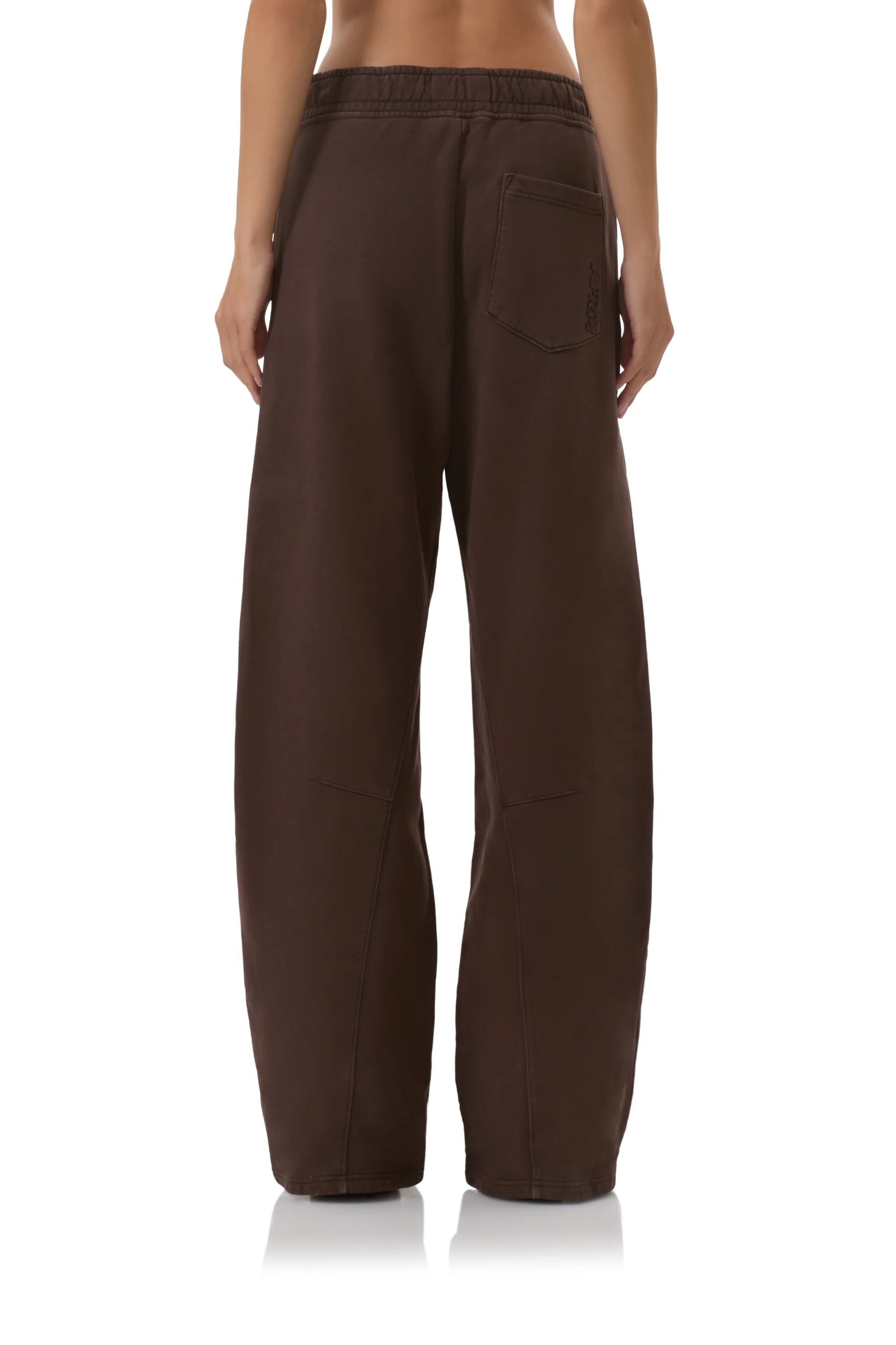 Finely Straight Leg Sweatpant - Espresso - Image 5