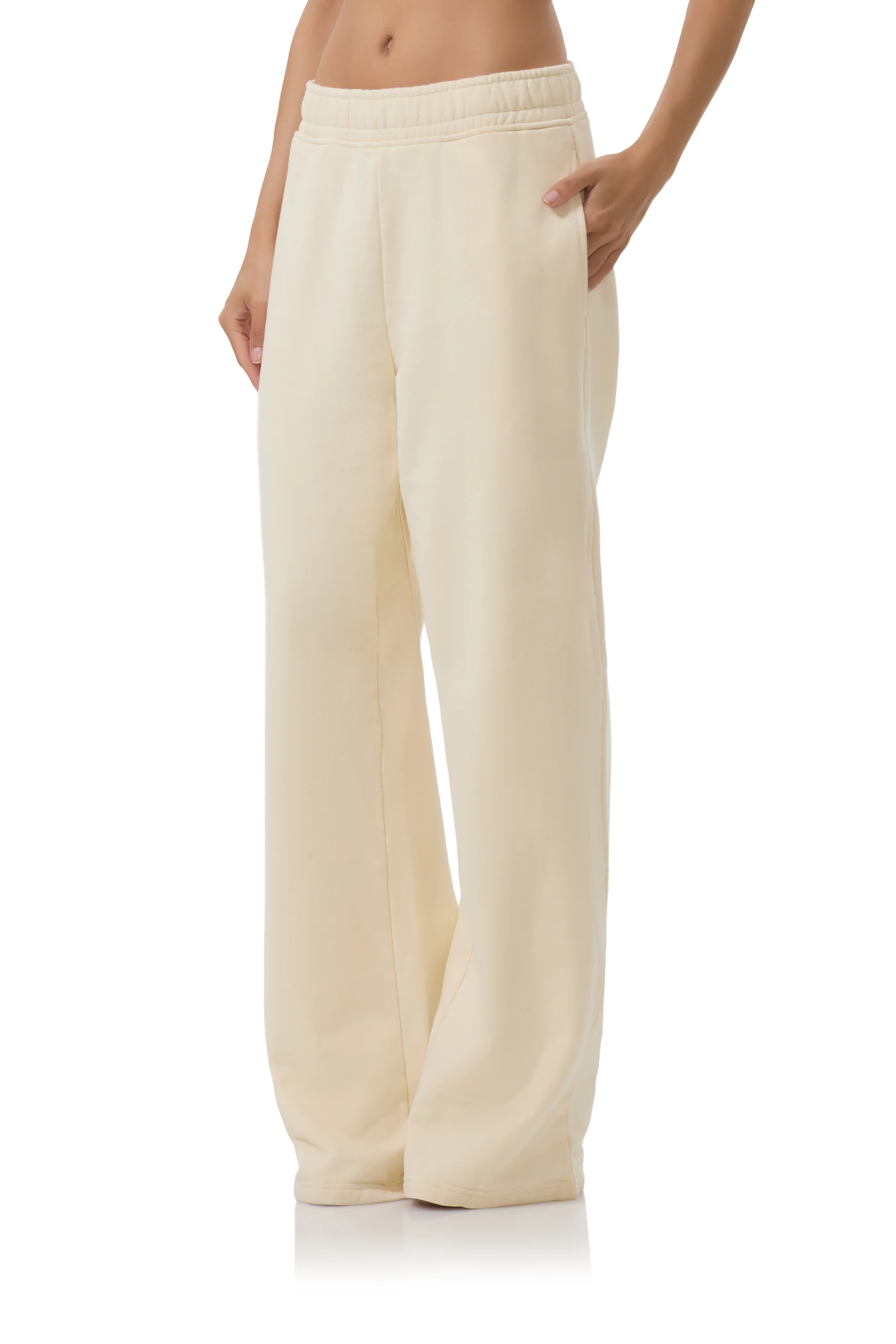 Finely Straight Leg Sweatpant - Vintage White - Image 4
