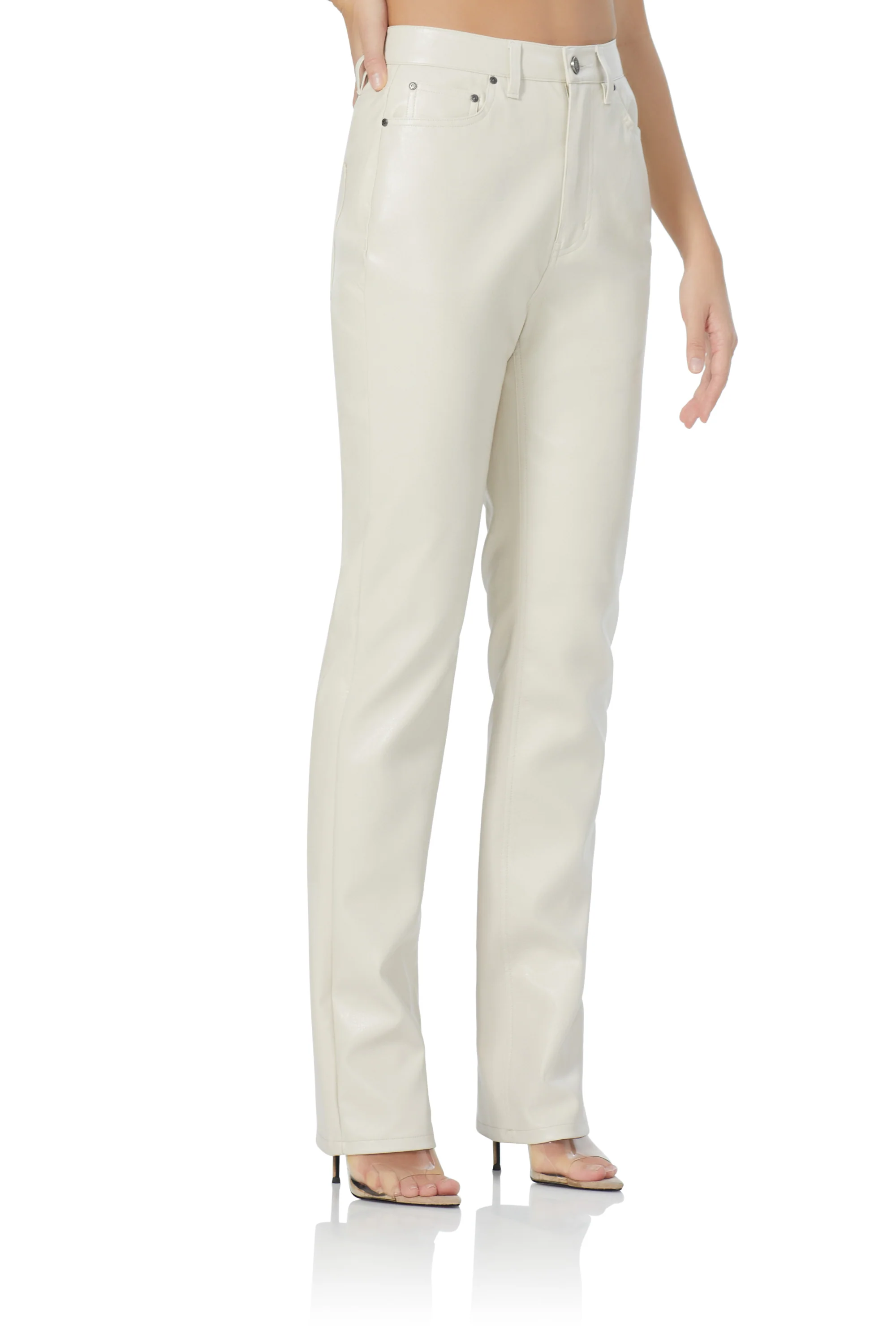 Heston Straight Leg Pant - Off White - Image 3