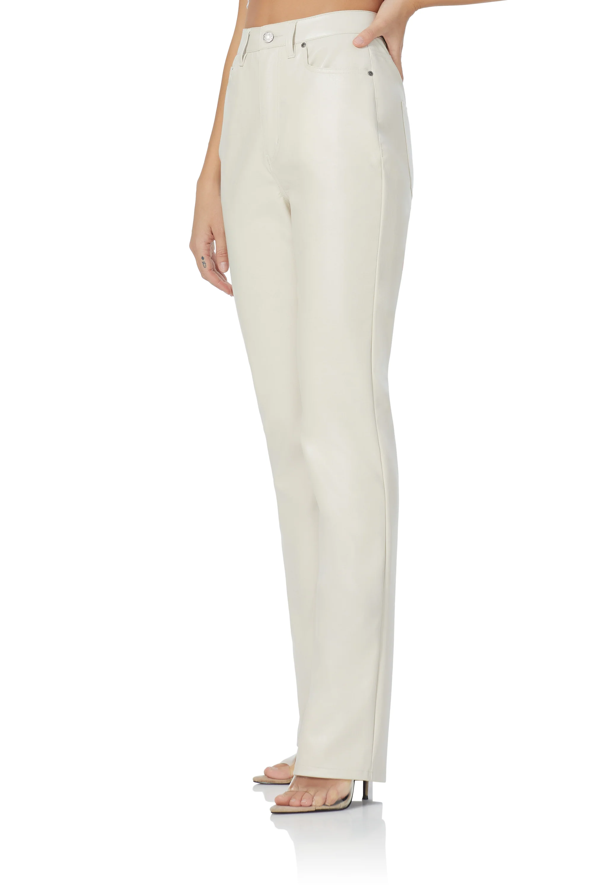Heston Straight Leg Pant - Off White - Image 4