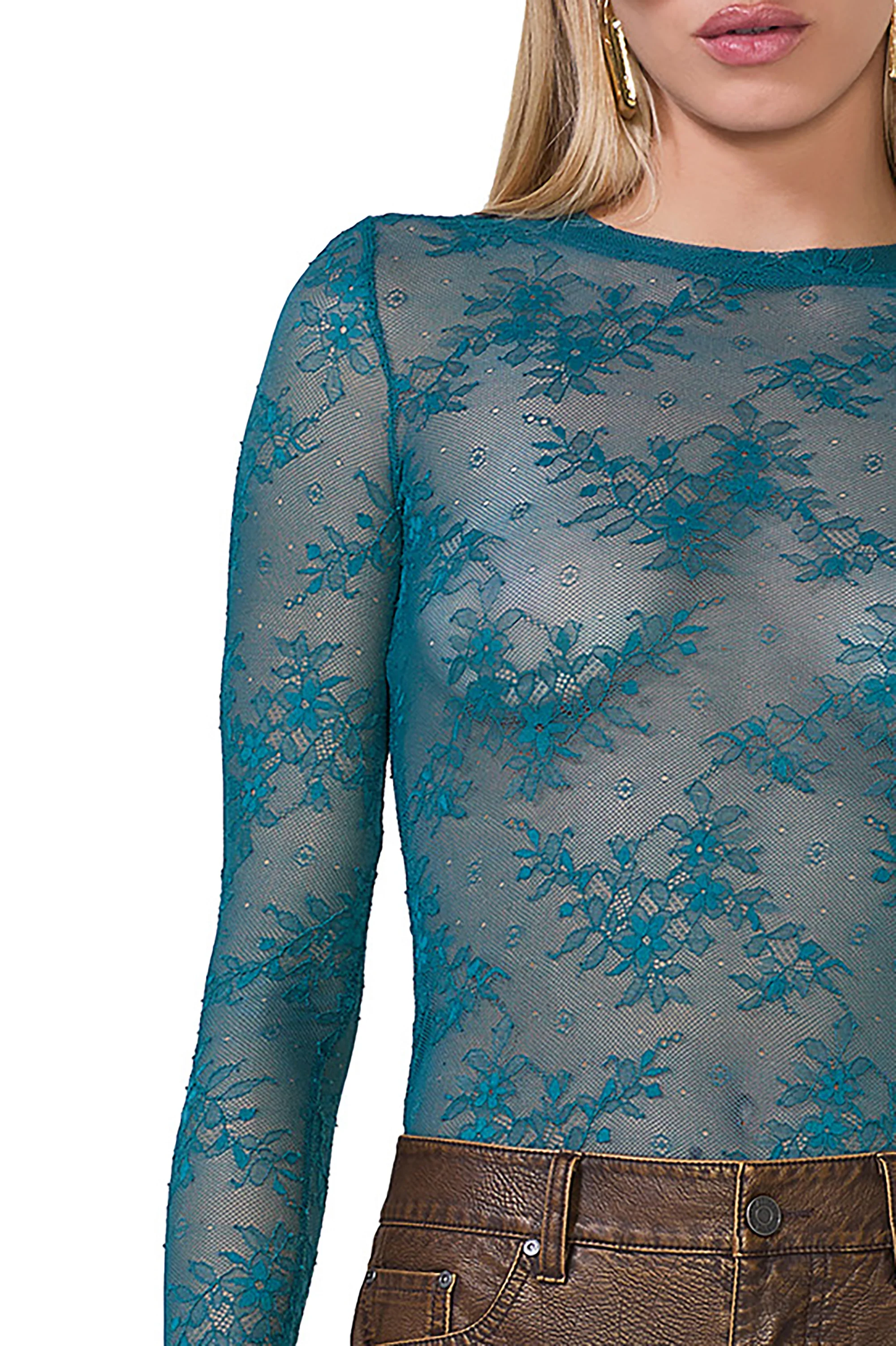 Kaylee Lace Top - Spruce - Image 5