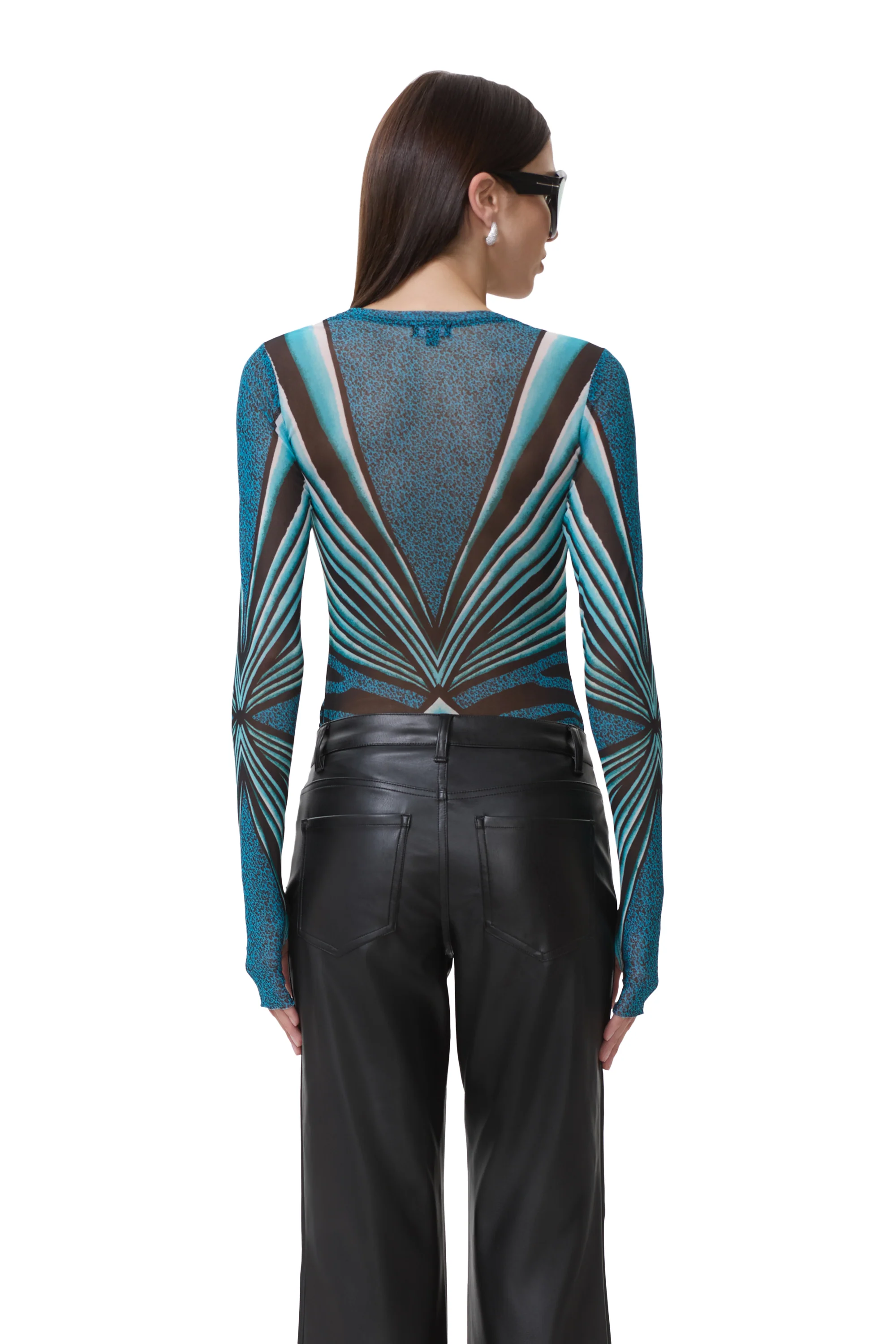 Kaylee Top - Aqua Animal - Image 4