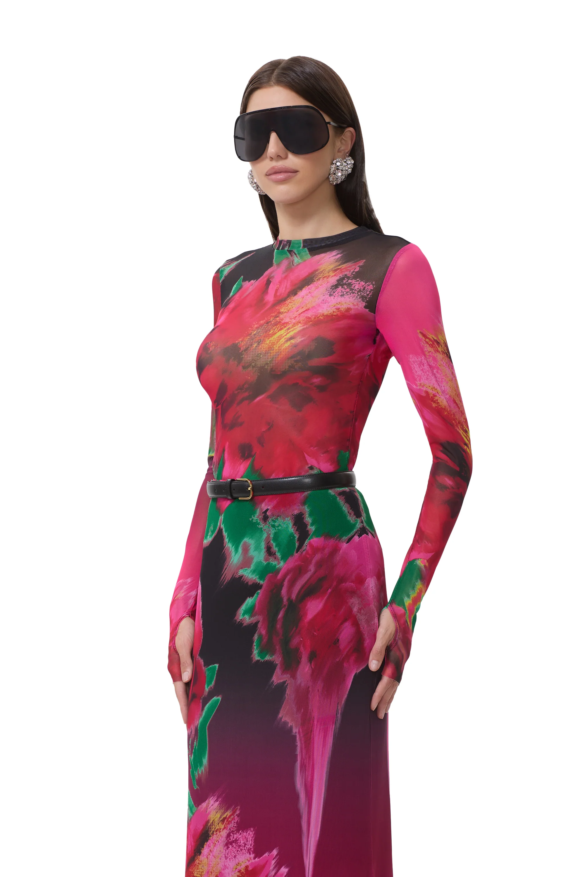 Kaylee Top - Pink Blur Blossom - Image 3