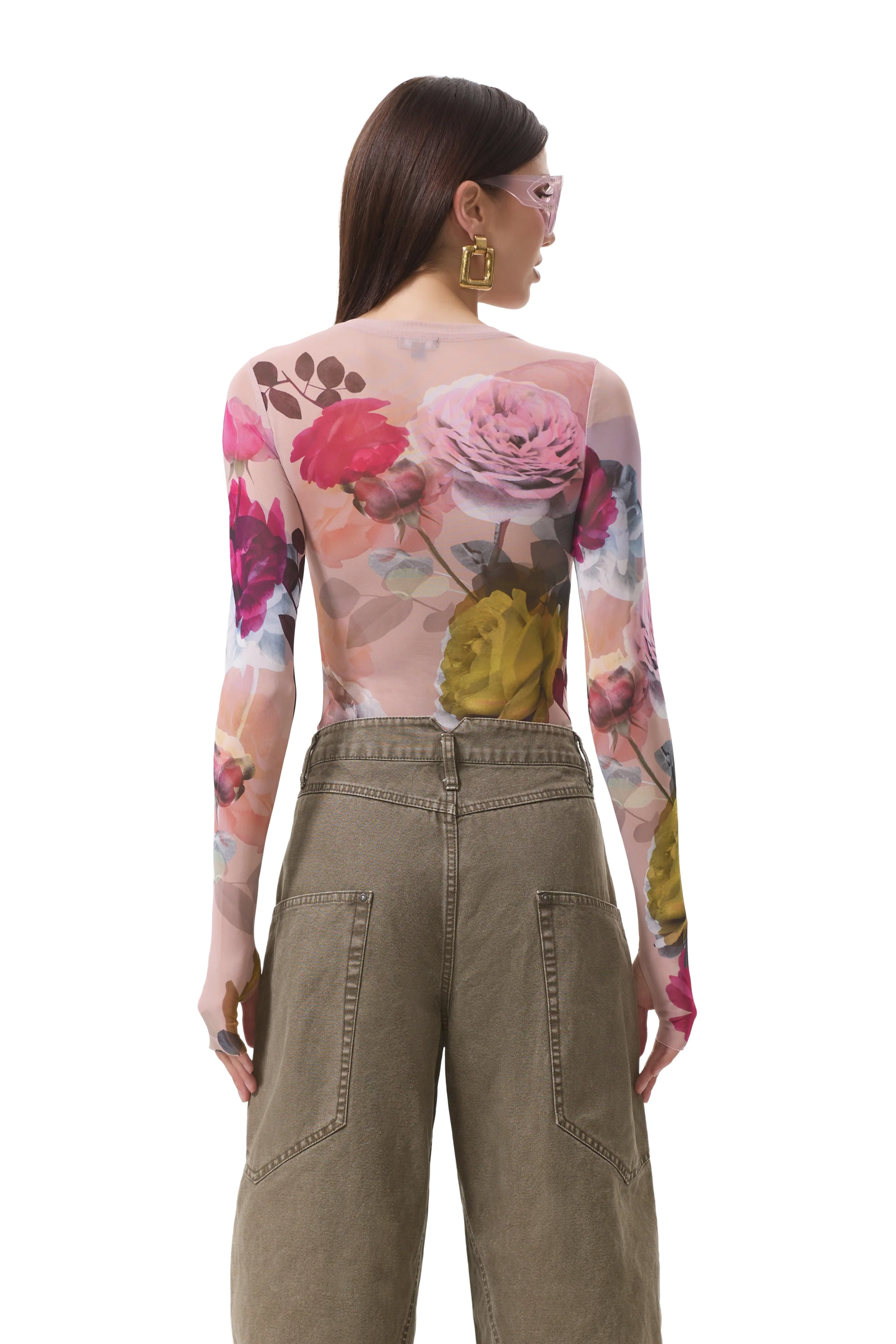 Kaylee Top - Placed Photo Rose - Image 4