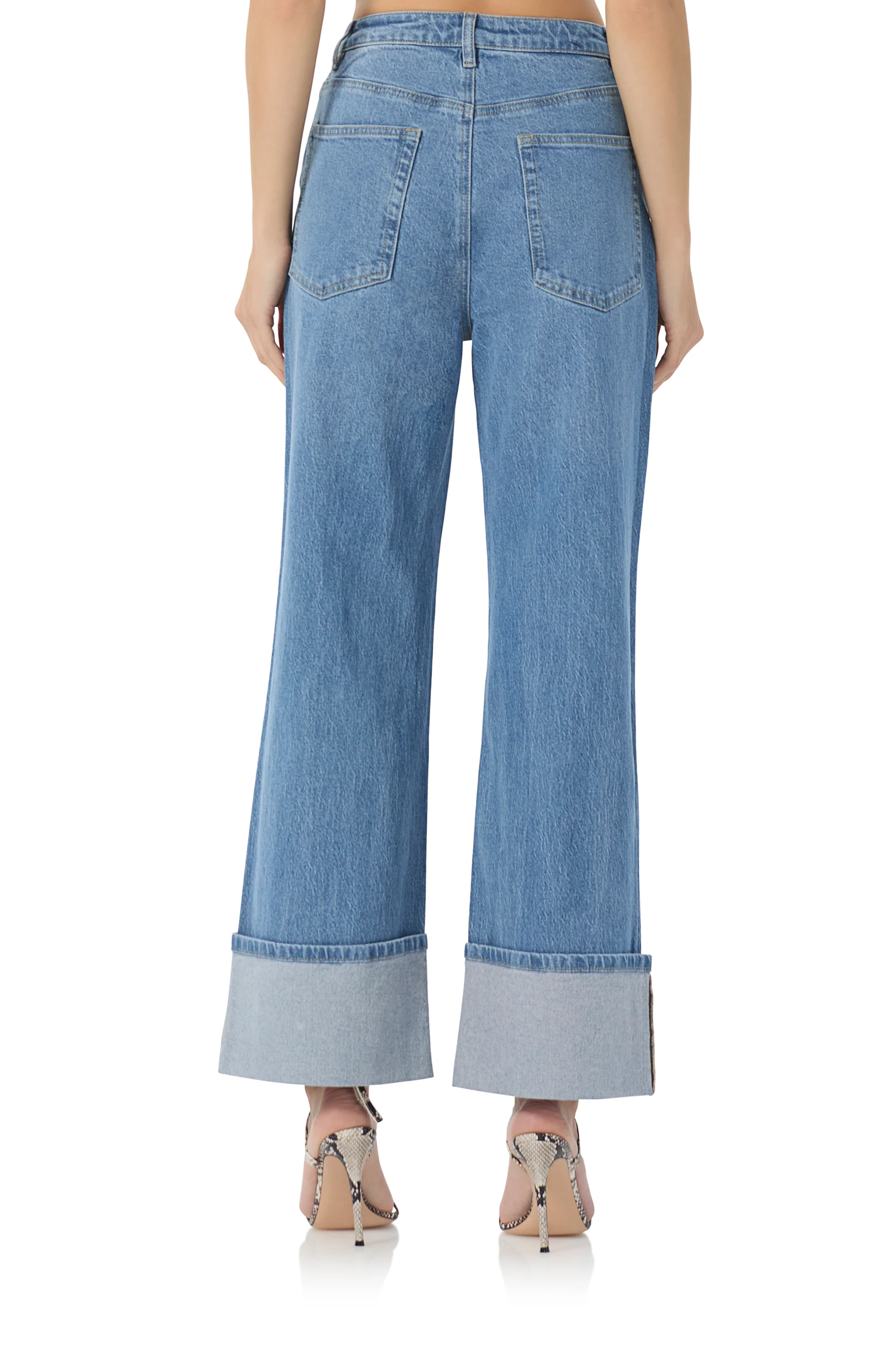 Kendall Wide Cuff Pant - South Pacific Wash - Image 5