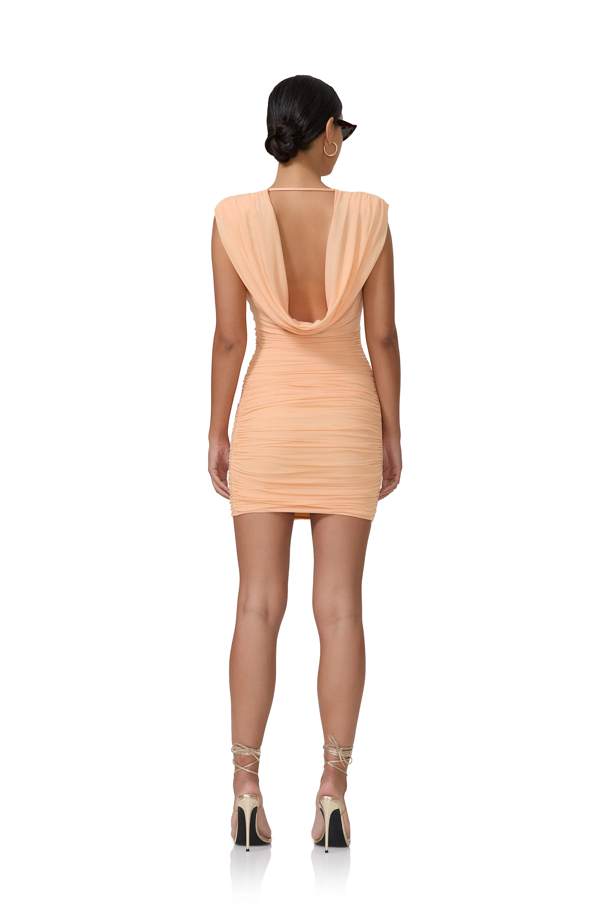Kerra Mini Dress - Peach Fuzz - Image 4