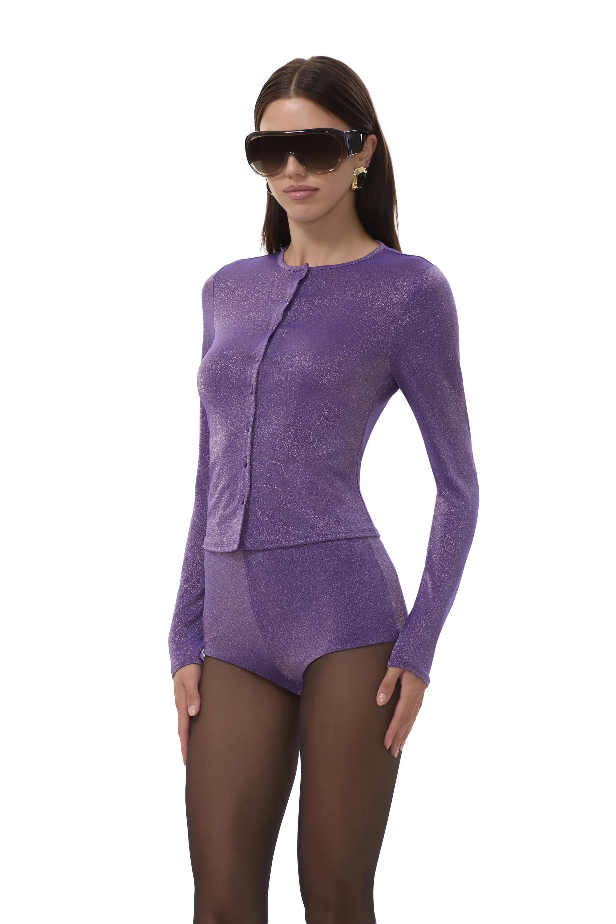 Linda Cardigan - Deep Violet - Image 3