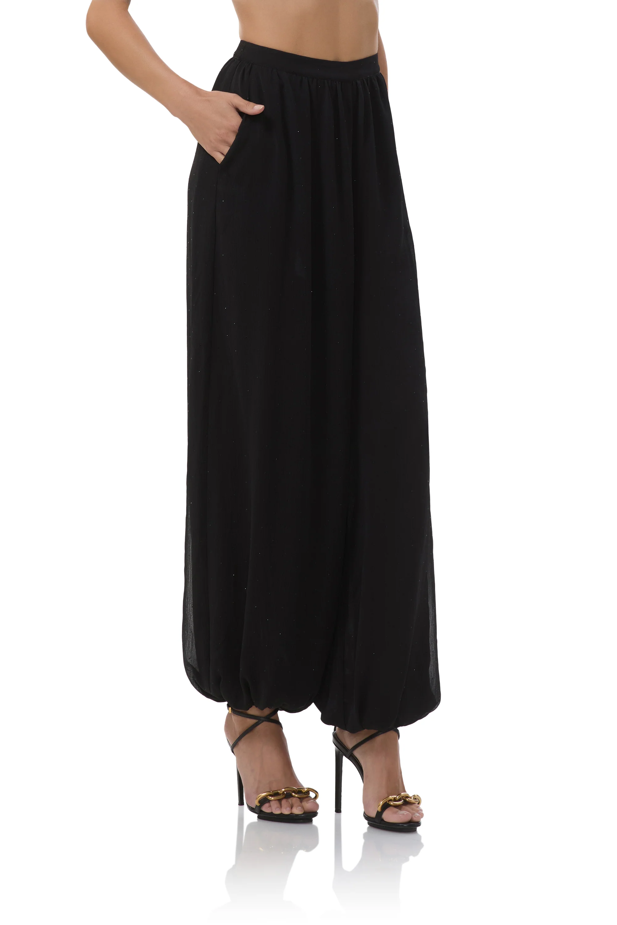 Lyerly Rhinestone Pant - Noir - Image 3