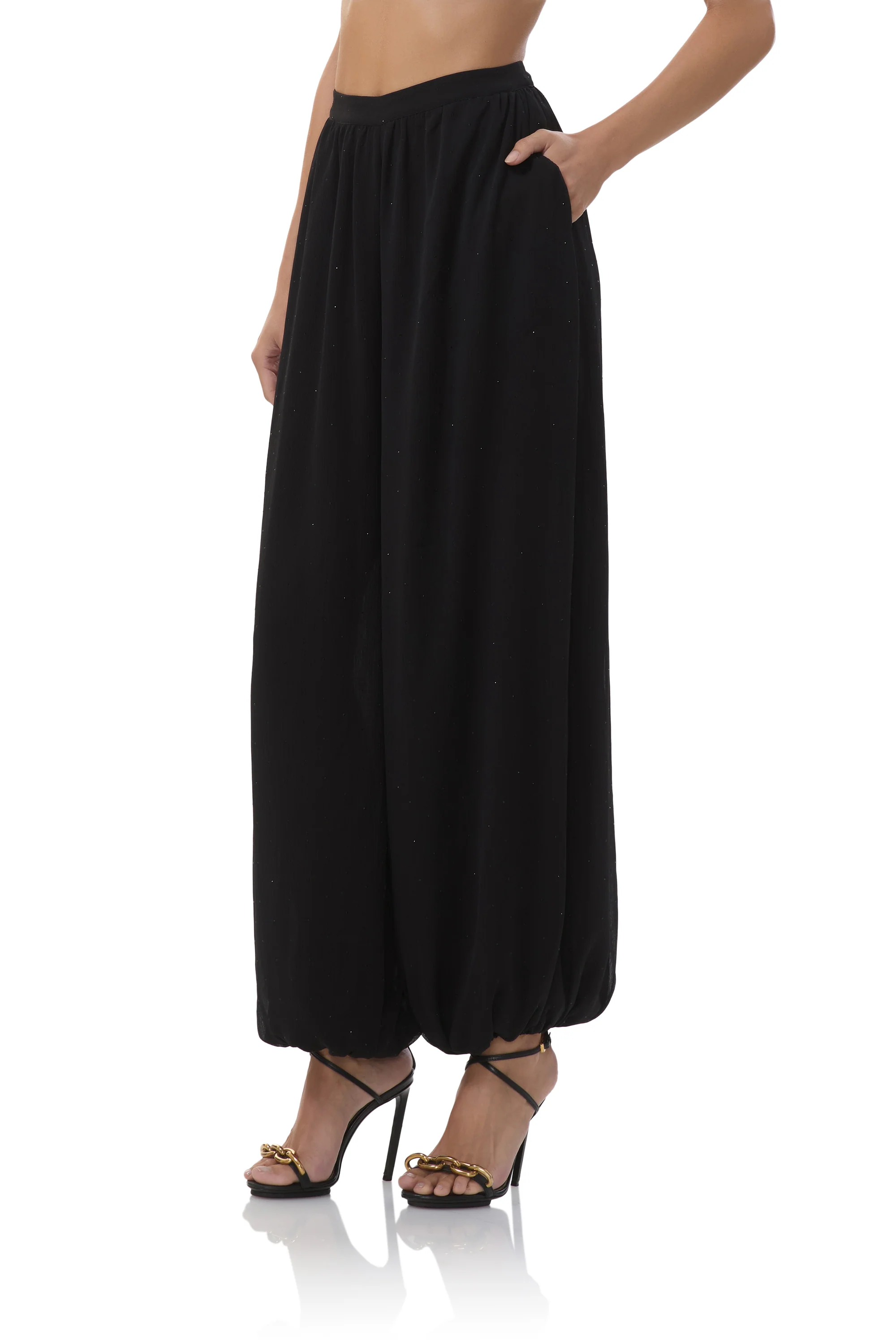 Lyerly Rhinestone Pant - Noir - Image 4