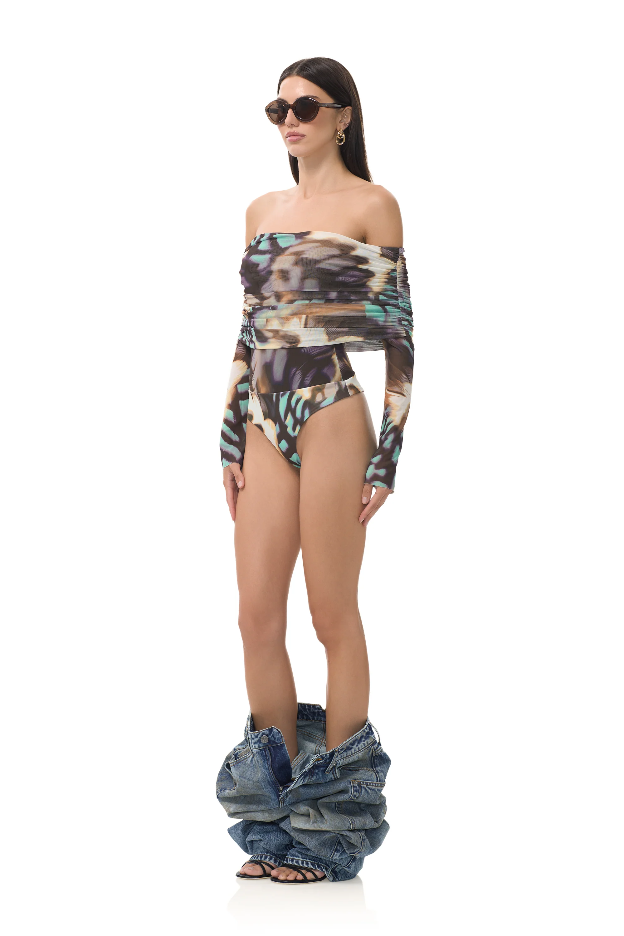 Maxine Bodysuit - Feather Swirl - Image 3