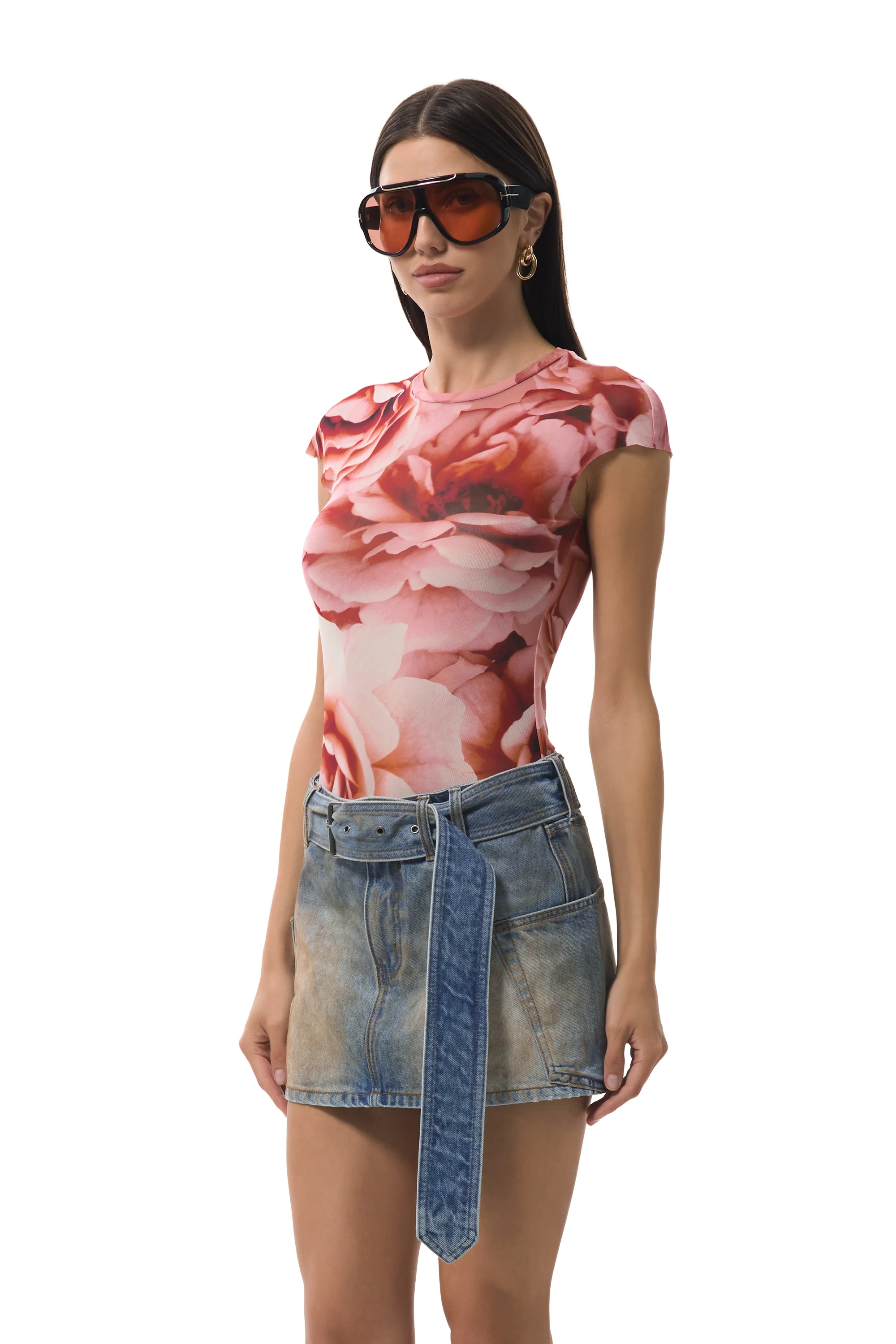 Nina Top - Peach Roses - Image 5