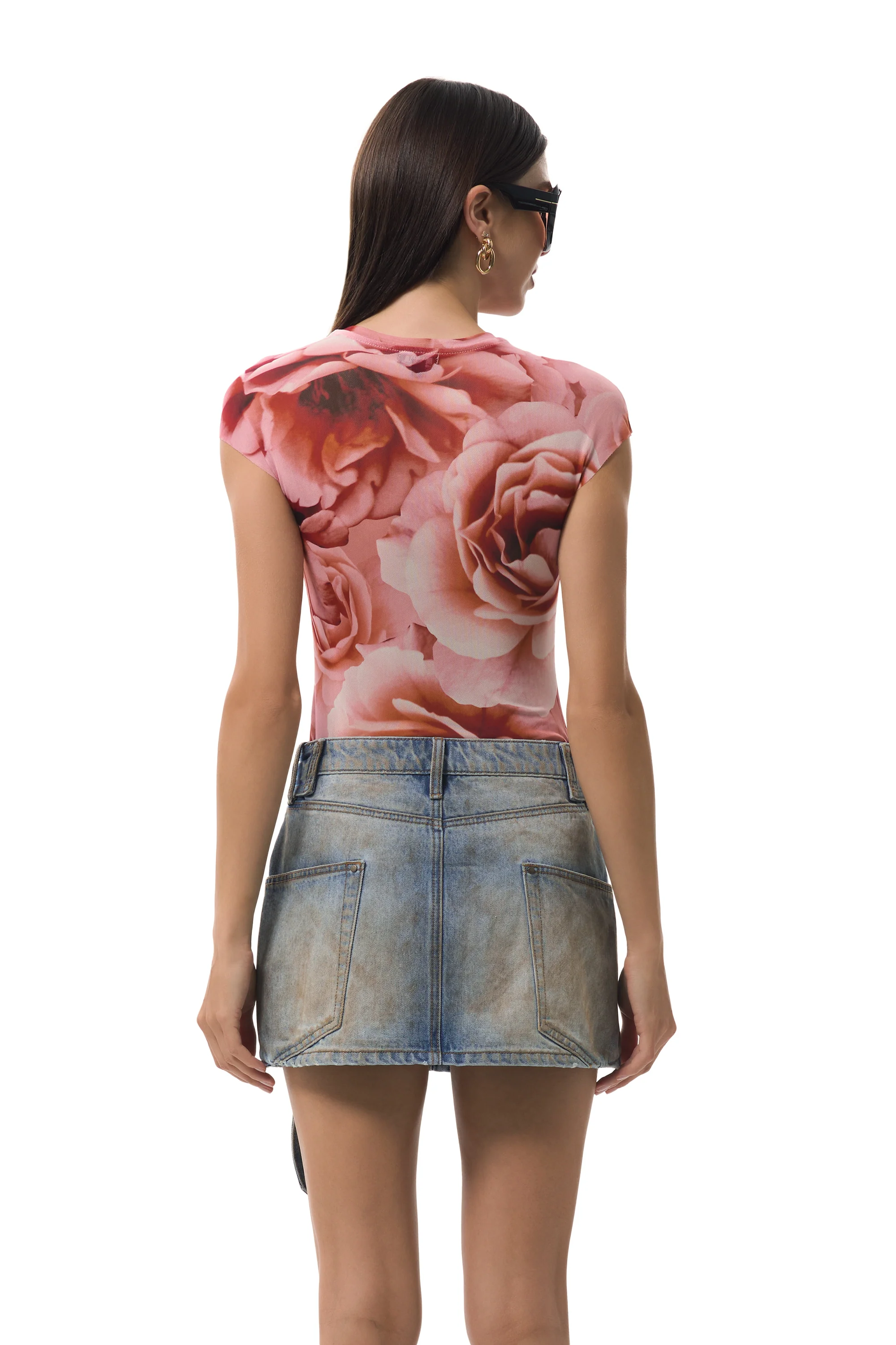 Nina Top - Peach Roses - Image 7