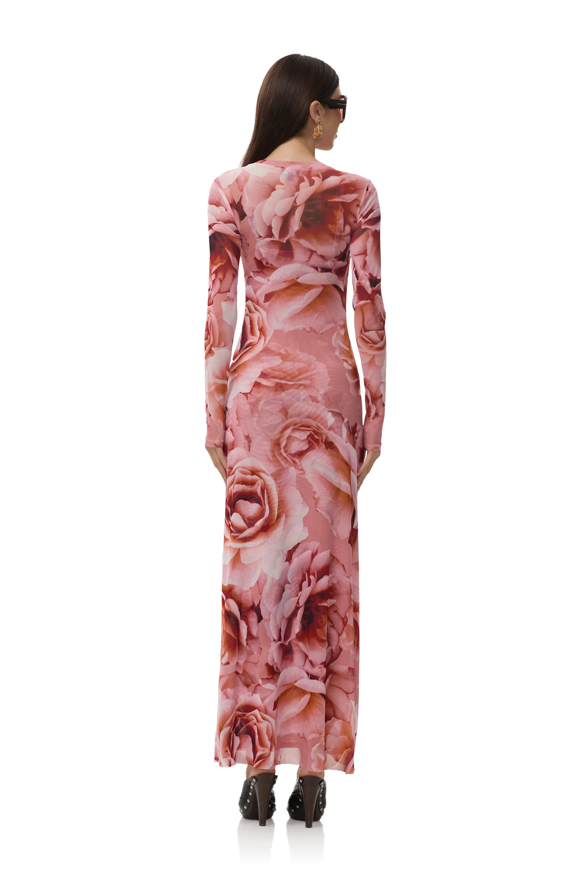 Paola Dress - Peach Roses - Image 7