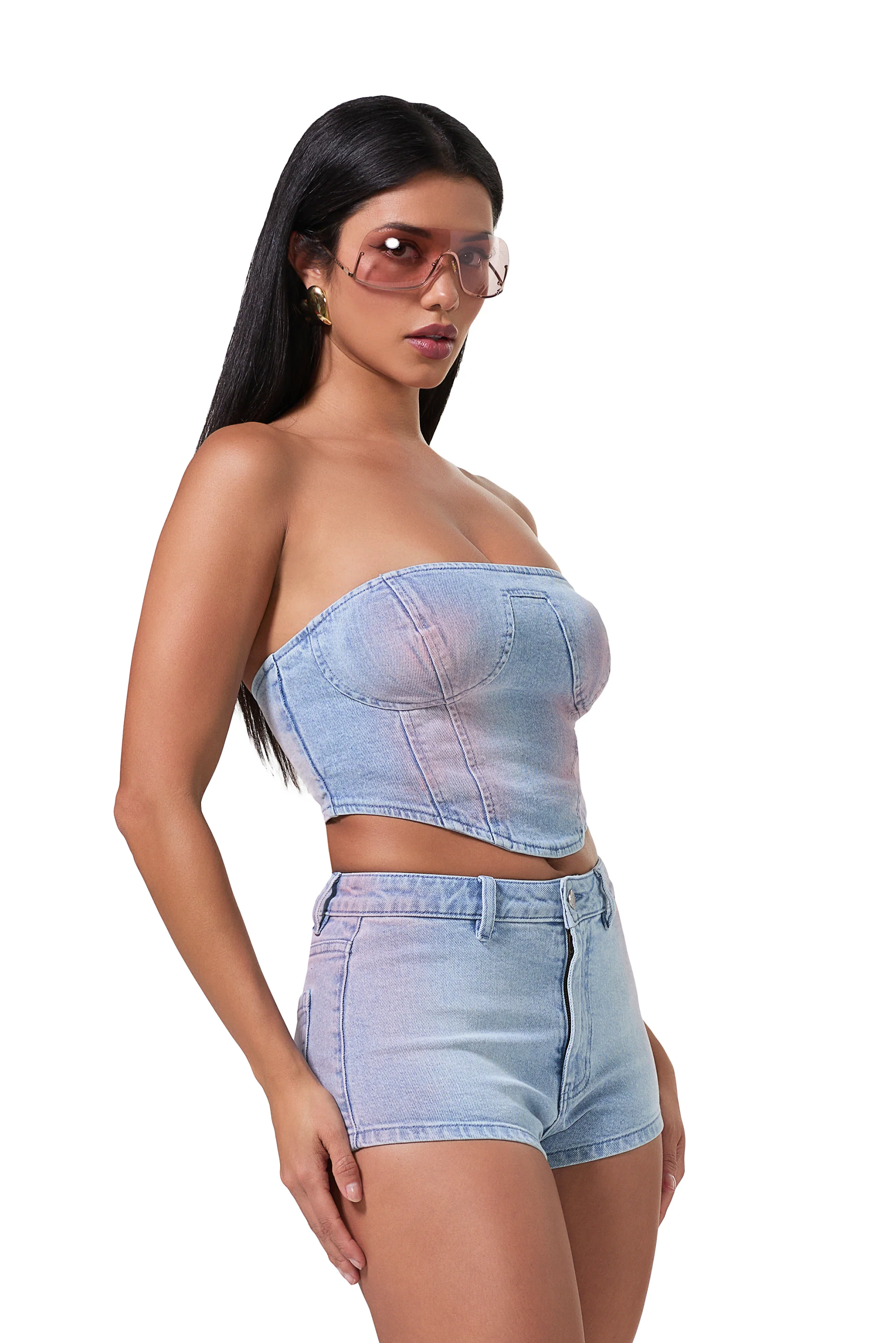 Reid Top - Blue Pink Wash - Image 3