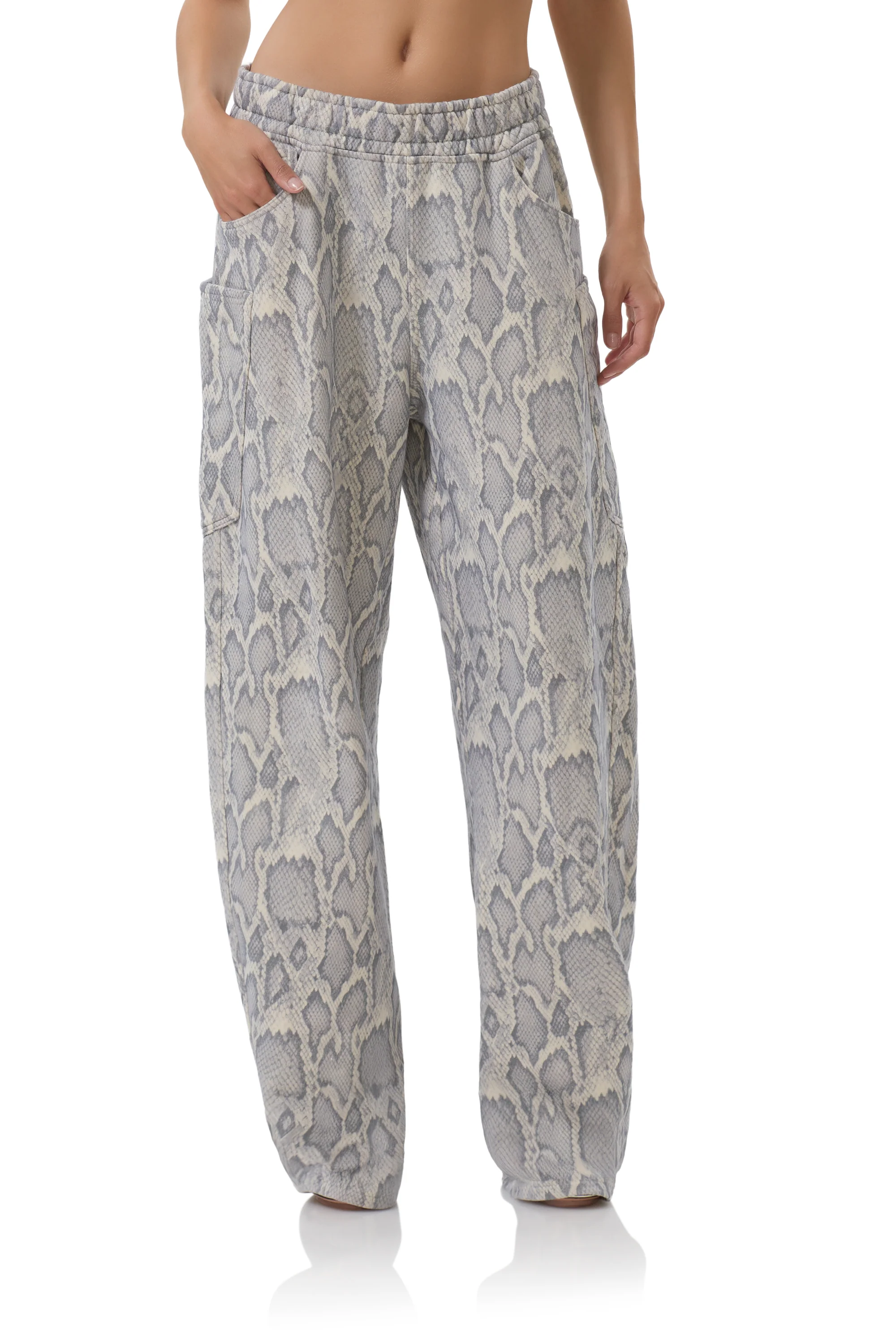 Ryan Barrel Sweatpant - Silver Snake - Image 4