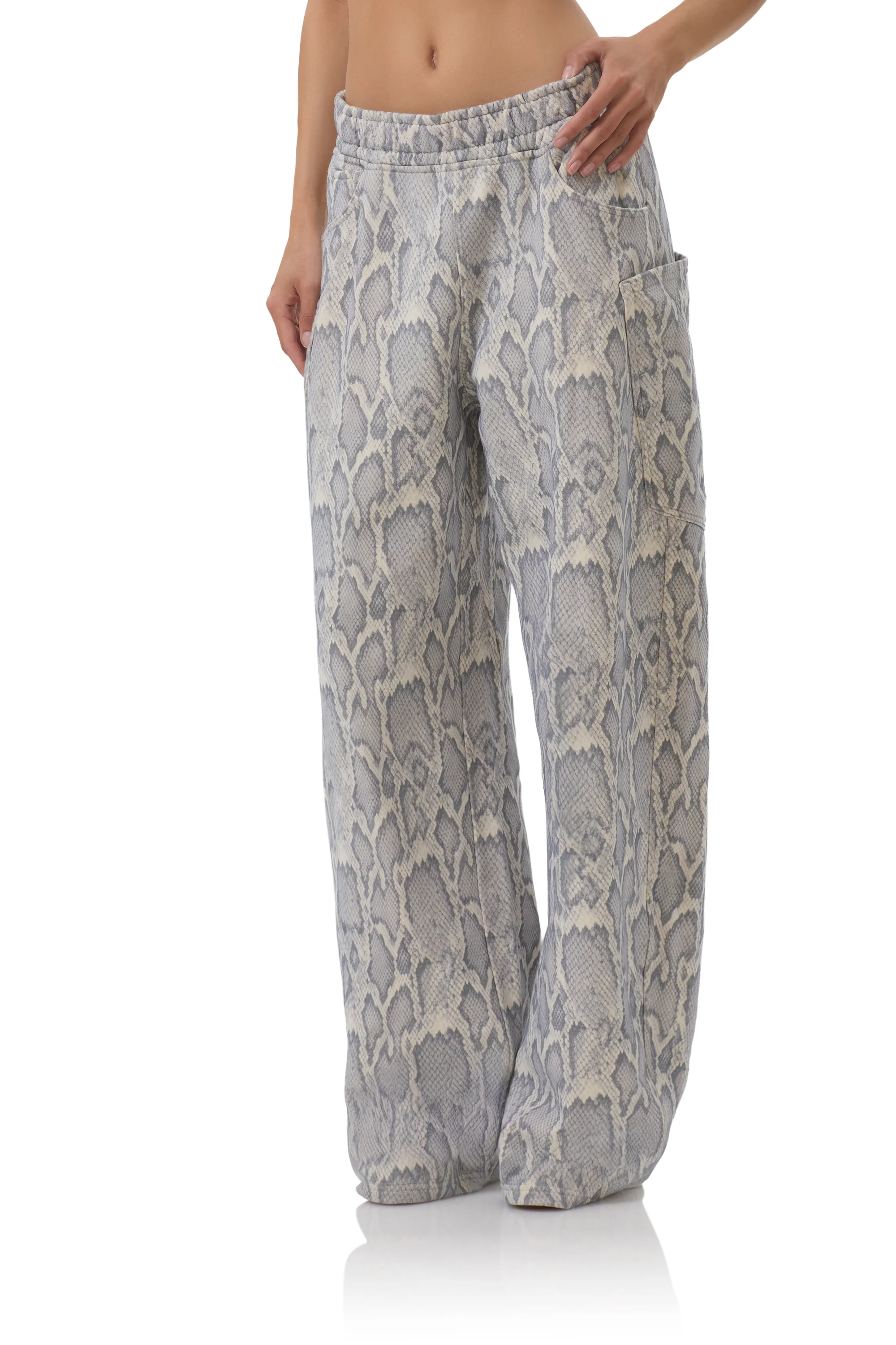 Ryan Barrel Sweatpant - Silver Snake - Image 5